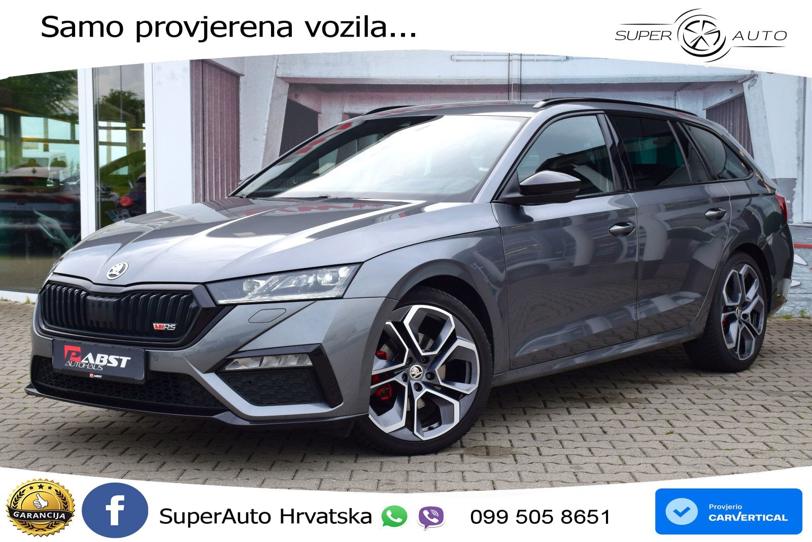 Škoda Octavia Combi RS 2.0 TDI (200 KS) DSG LED+GR SJED+ACC