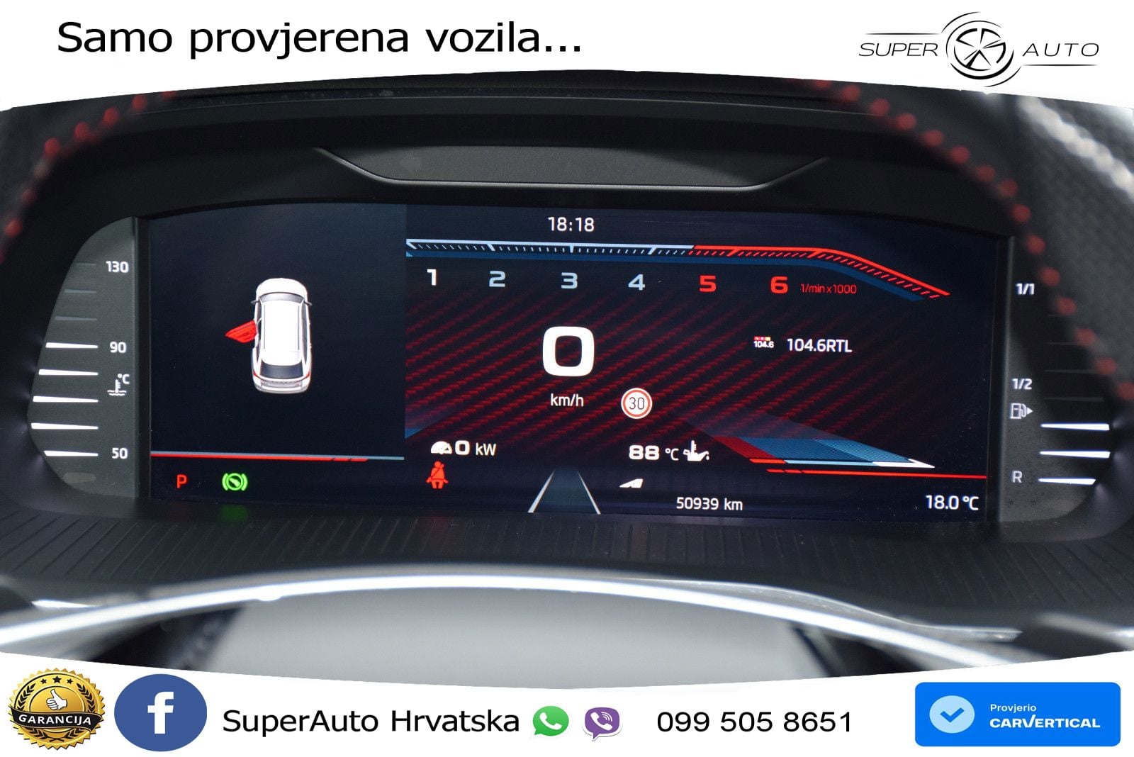 Škoda Octavia Combi RS 2.0 TDI (200 KS) DSG LED+GR SJED+ACC