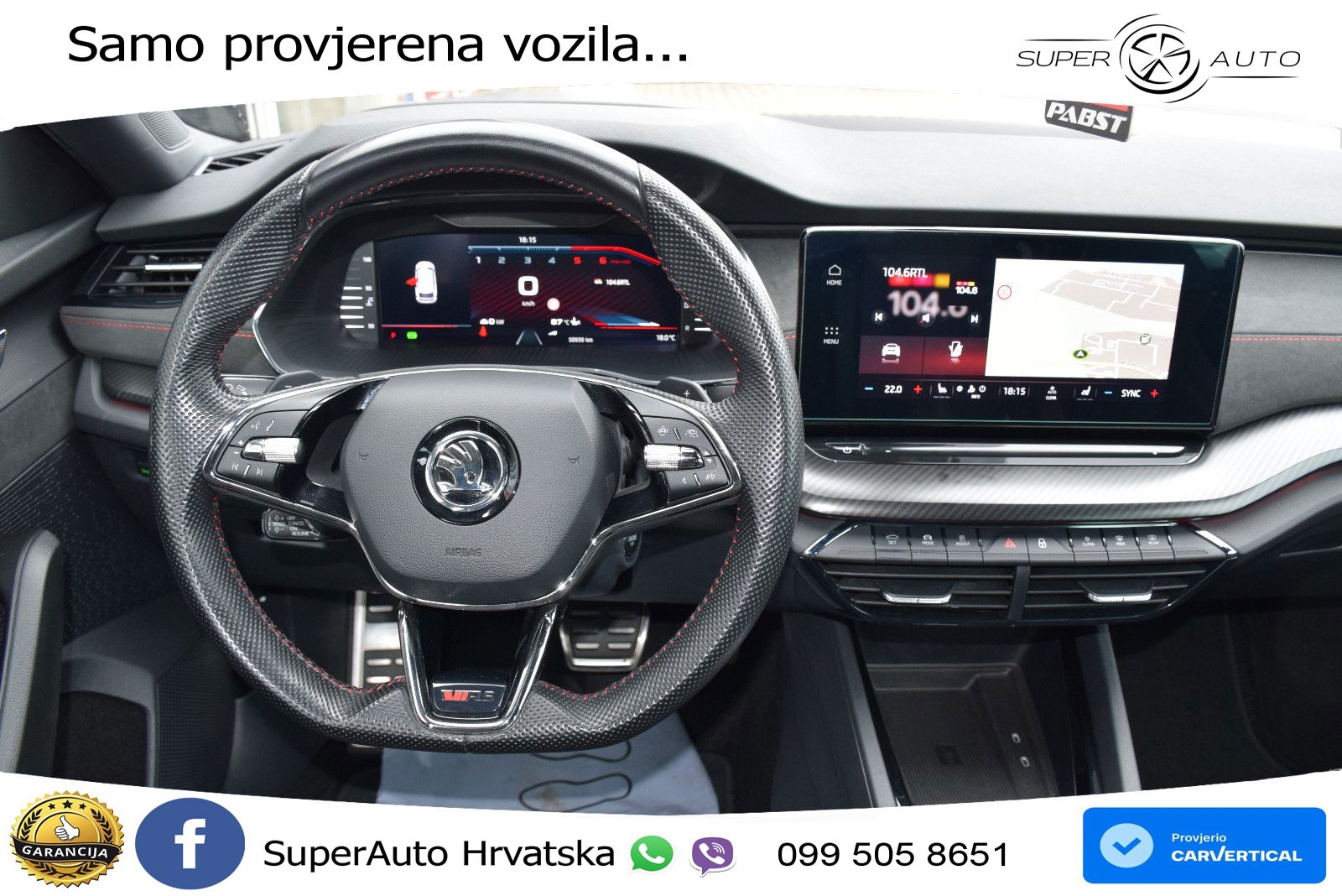 Škoda Octavia Combi RS 2.0 TDI (200 KS) DSG LED+GR SJED+ACC
