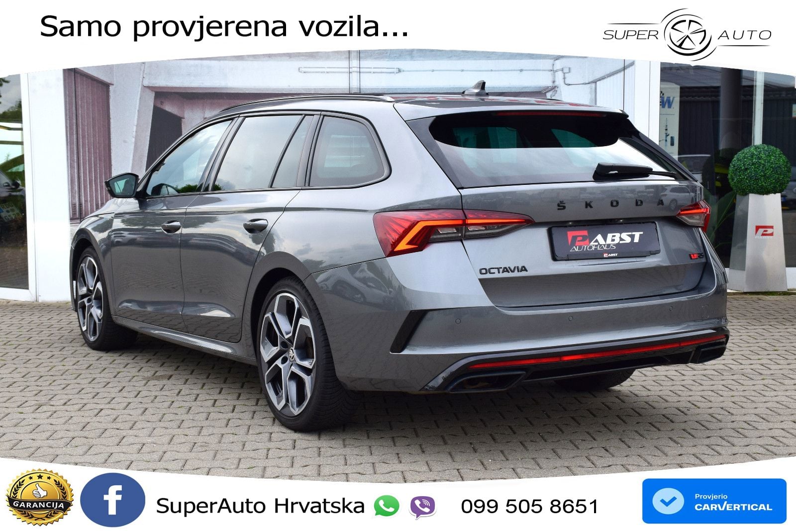 Škoda Octavia Combi RS 2.0 TDI (200 KS) DSG LED+GR SJED+ACC