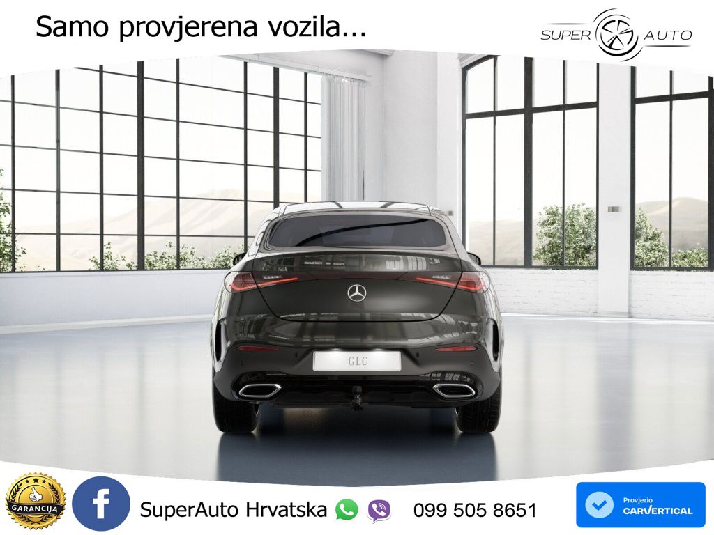 Mercedes GLC Coupe 300d (269 KS) 4MATIC 9G-TRONIC AMG ZRAČNI+ACC+GR SJED+360+PANO