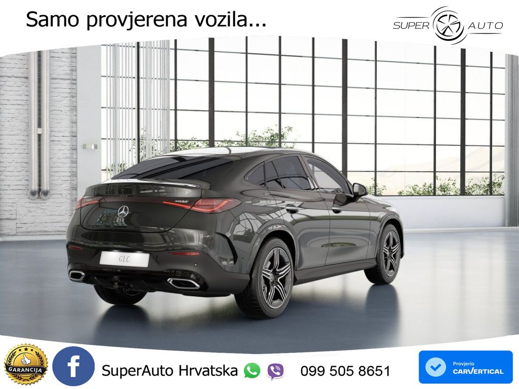 Mercedes GLC Coupe 300d (269 KS) 4MATIC 9G-TRONIC AMG ZRAČNI+ACC+GR SJED+360+PANO