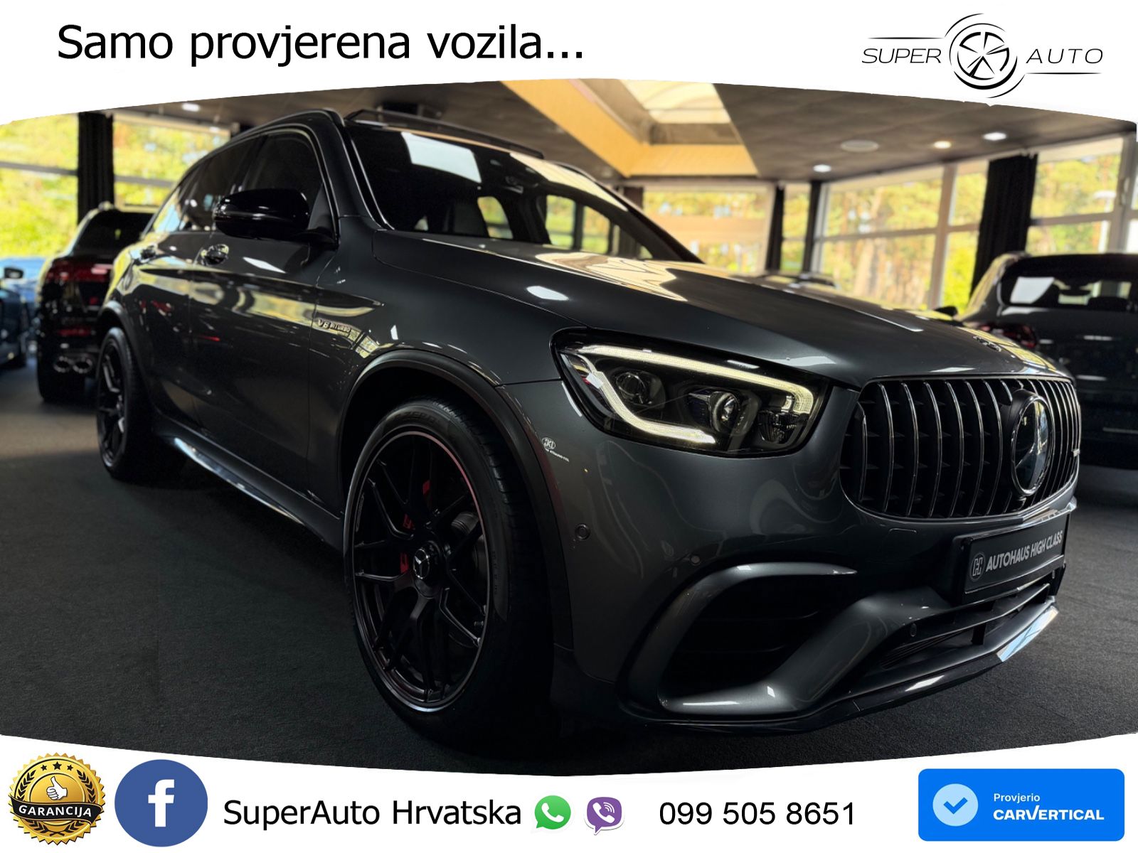 Mercedes AMG GLC 63 S V8 (510 KS) 4MATIC+ MCT LED+GR SJED+ACC