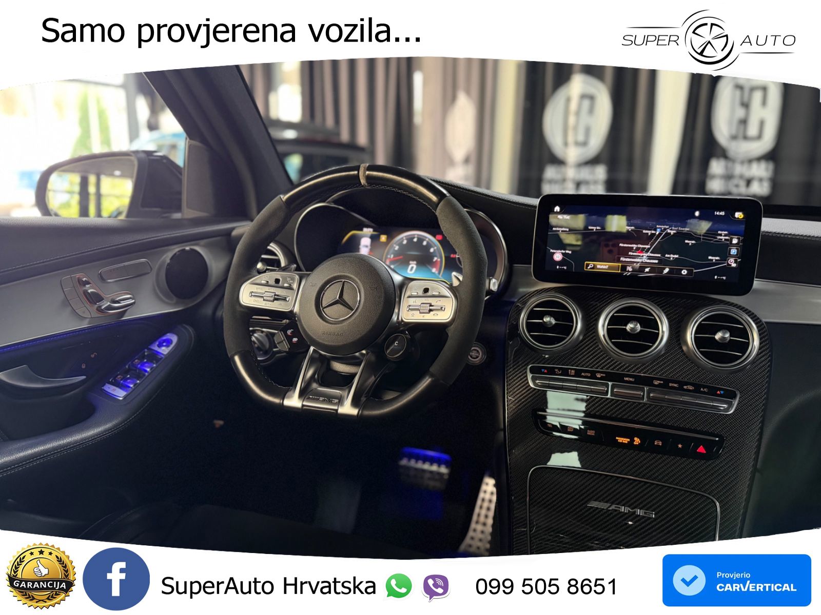 Mercedes AMG GLC 63 S V8 (510 KS) 4MATIC+ MCT LED+GR SJED+ACC