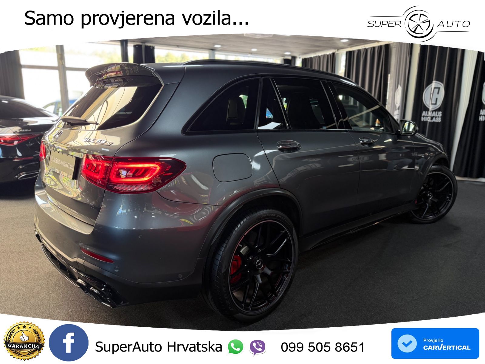 Mercedes AMG GLC 63 S V8 (510 KS) 4MATIC+ MCT LED+GR SJED+ACC