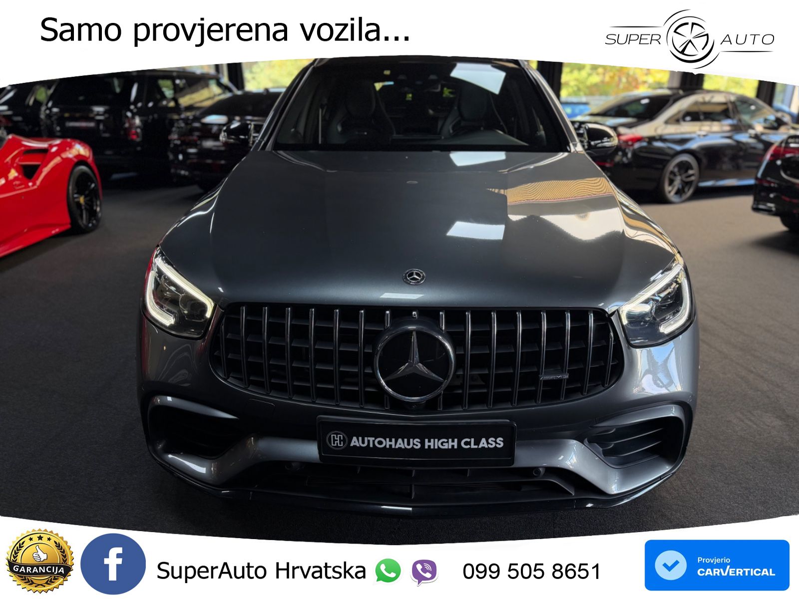 Mercedes AMG GLC 63 S V8 (510 KS) 4MATIC+ MCT LED+GR SJED+ACC