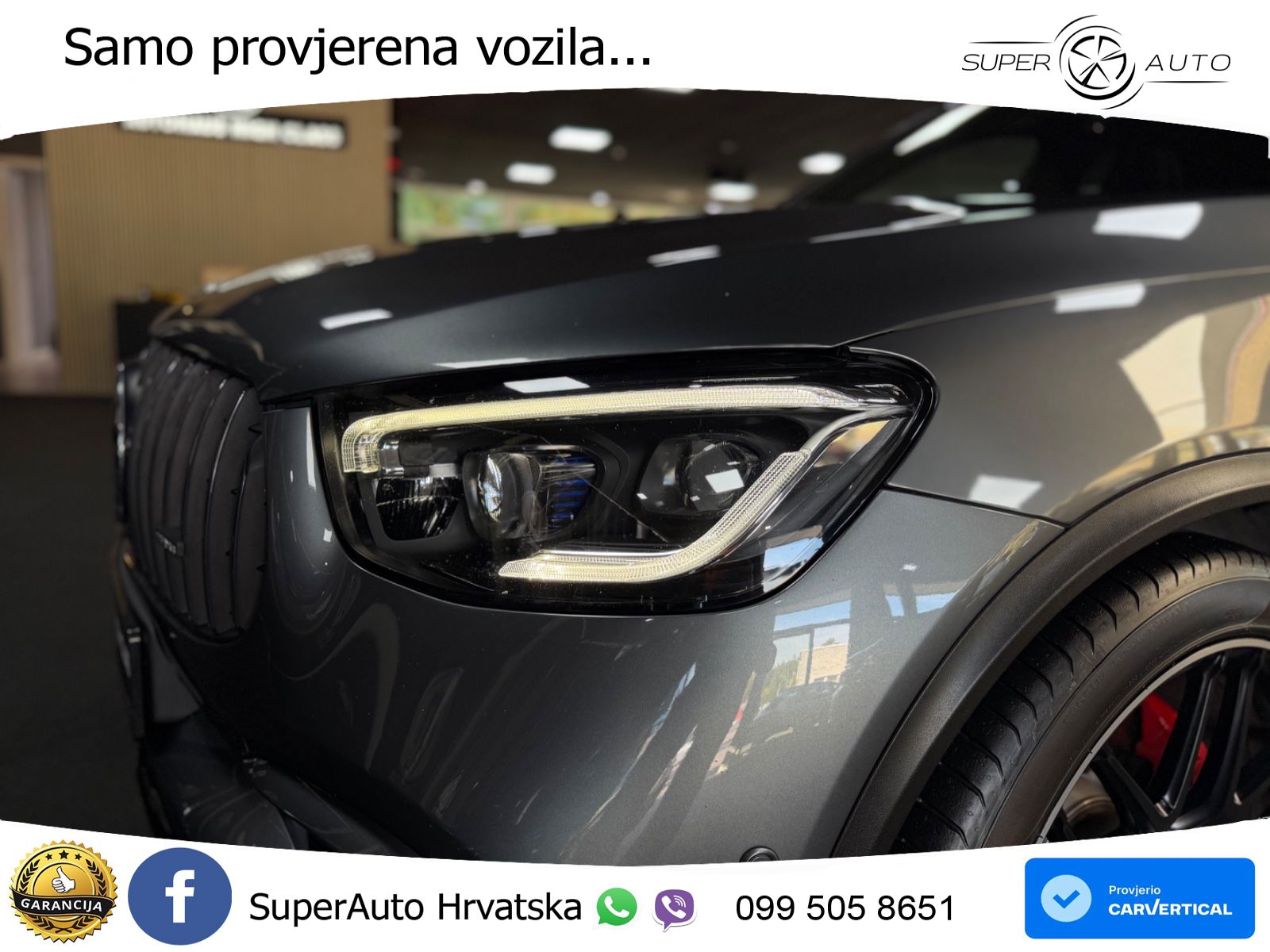 Mercedes AMG GLC 63 S V8 (510 KS) 4MATIC+ MCT LED+GR SJED+ACC