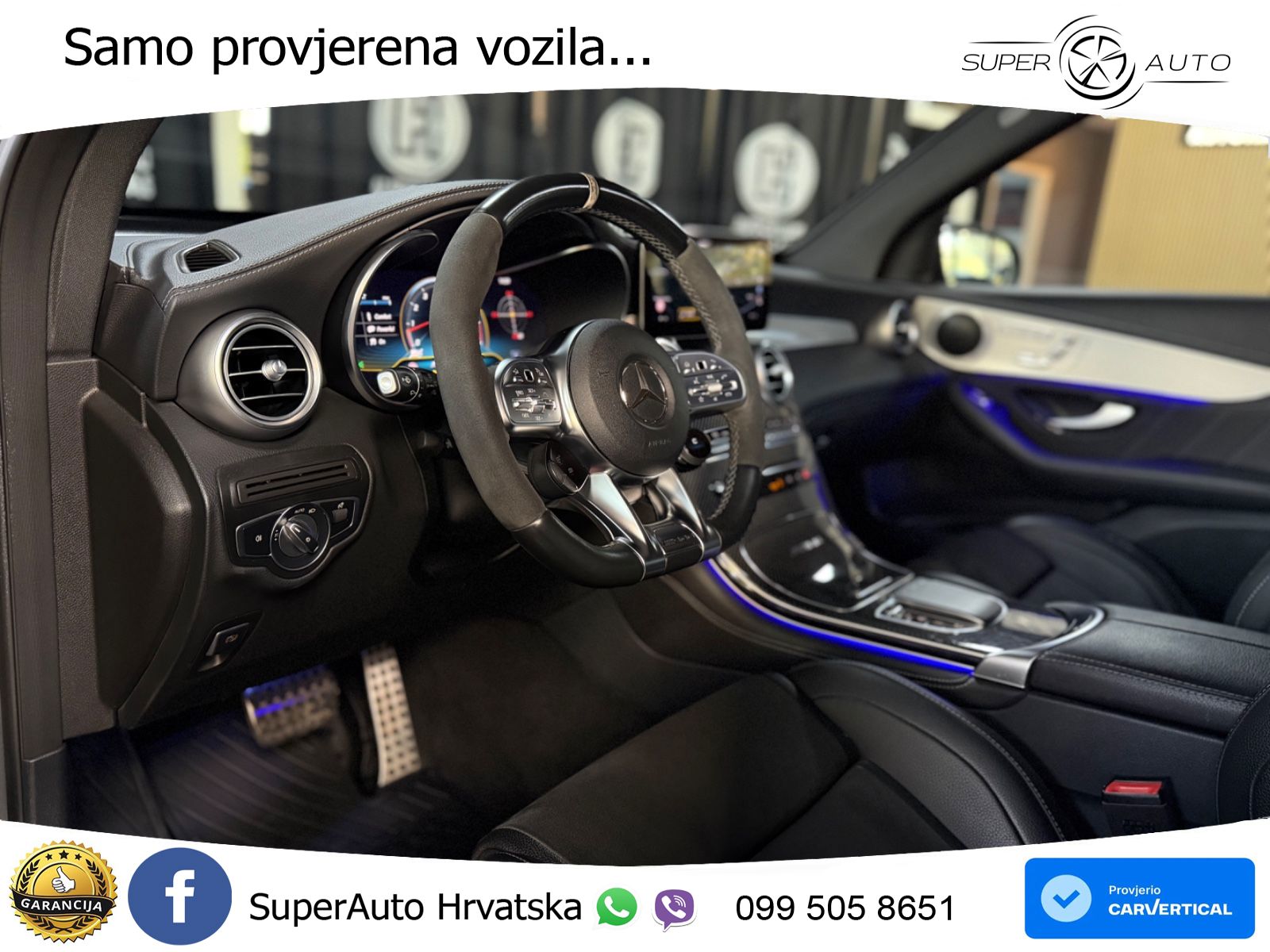 Mercedes AMG GLC 63 S V8 (510 KS) 4MATIC+ MCT LED+GR SJED+ACC