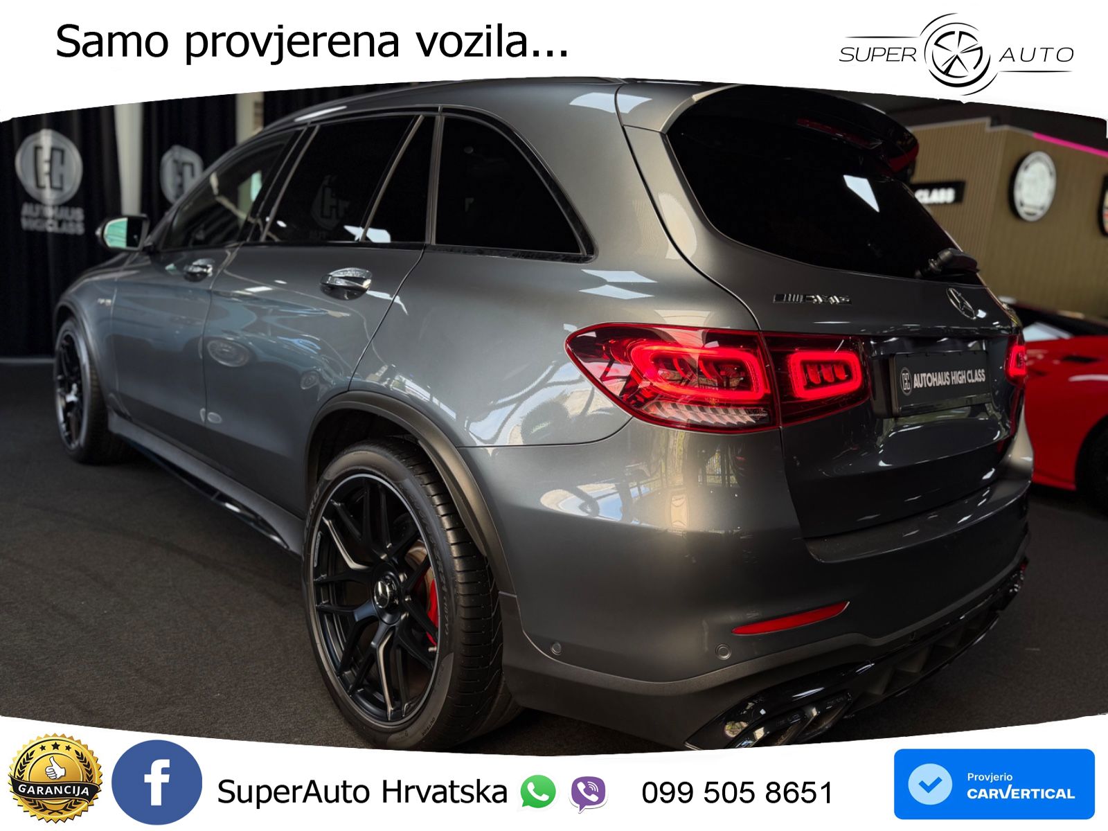 Mercedes AMG GLC 63 S V8 (510 KS) 4MATIC+ MCT LED+GR SJED+ACC
