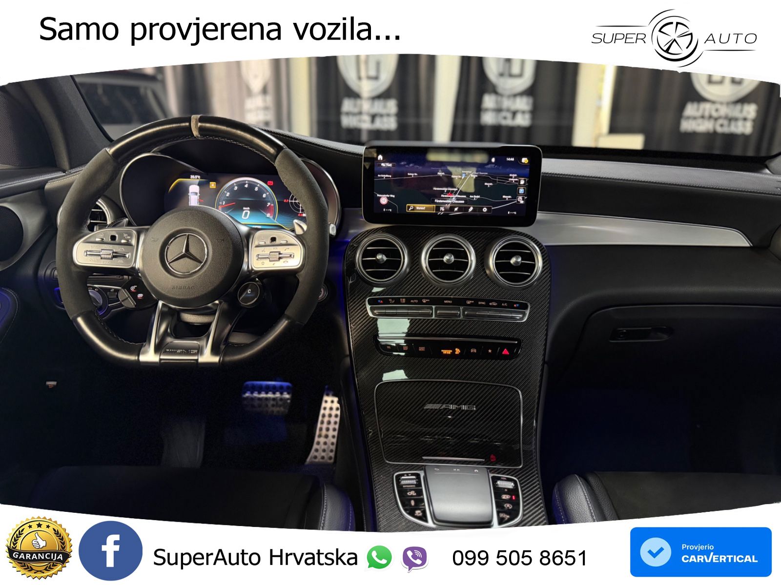 Mercedes AMG GLC 63 S V8 (510 KS) 4MATIC+ MCT LED+GR SJED+ACC