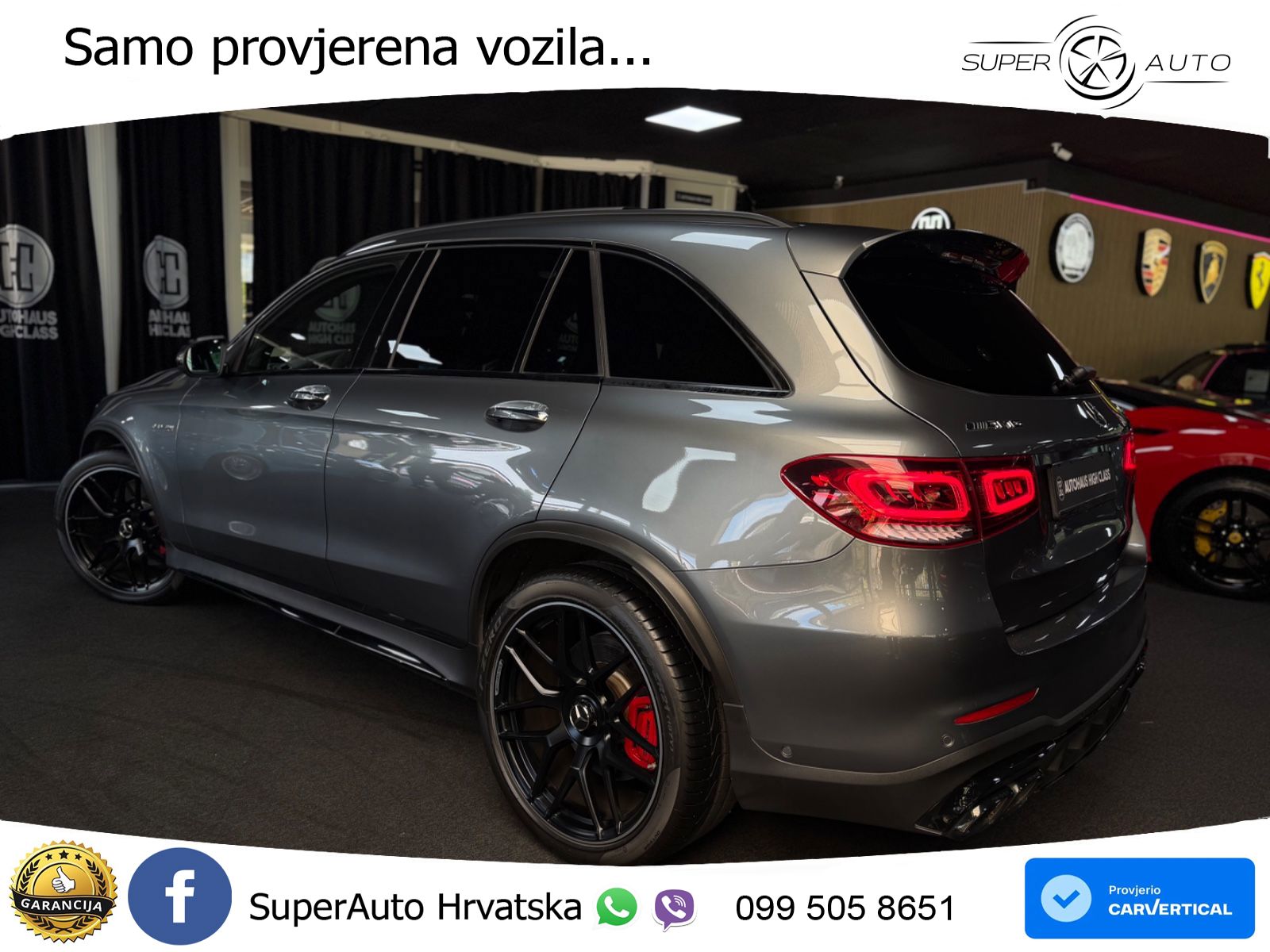 Mercedes AMG GLC 63 S V8 (510 KS) 4MATIC+ MCT LED+GR SJED+ACC