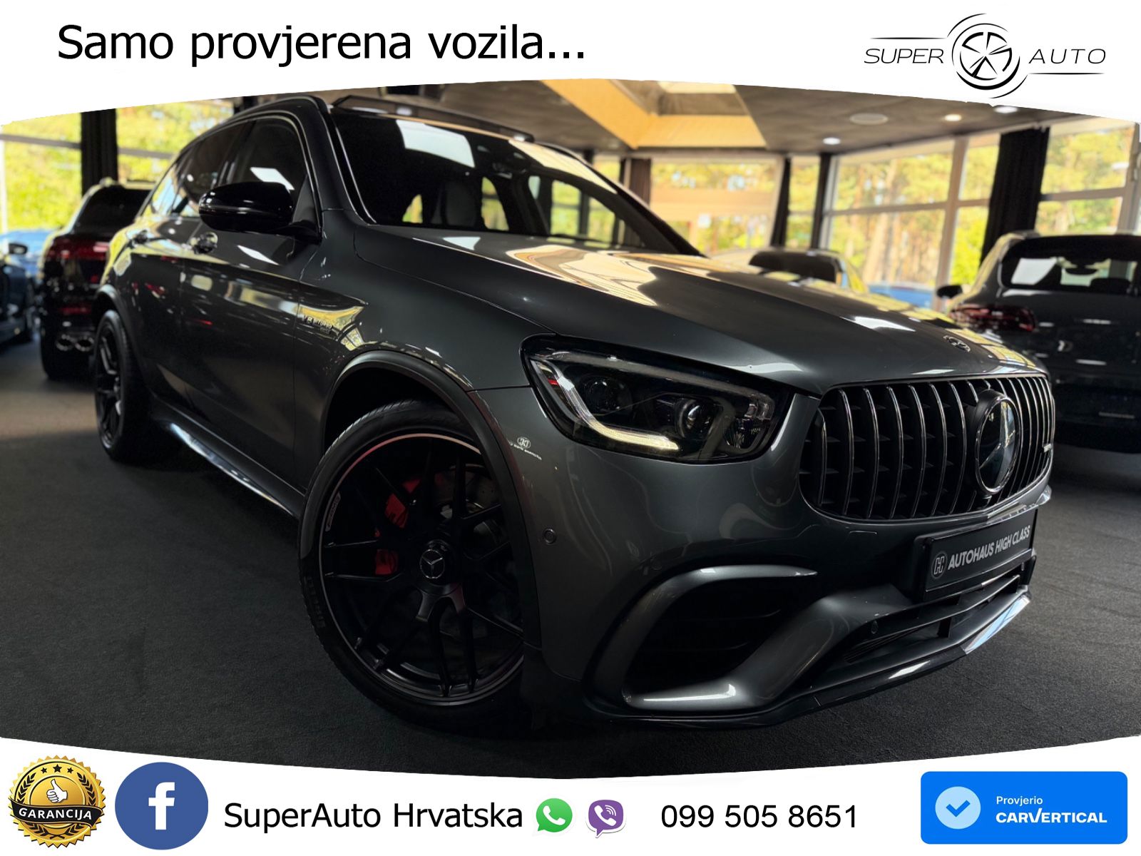 Mercedes AMG GLC 63 S V8 (510 KS) 4MATIC+ MCT LED+GR SJED+ACC
