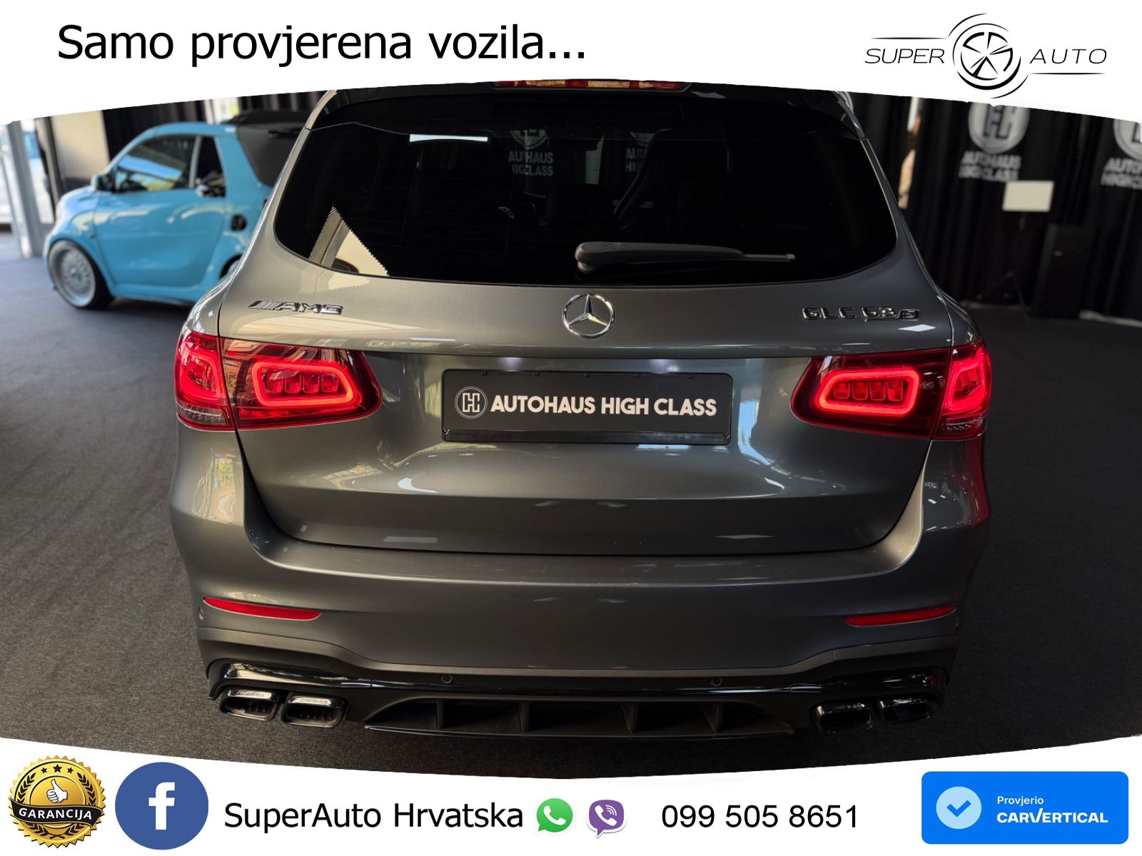 Mercedes AMG GLC 63 S V8 (510 KS) 4MATIC+ MCT LED+GR SJED+ACC