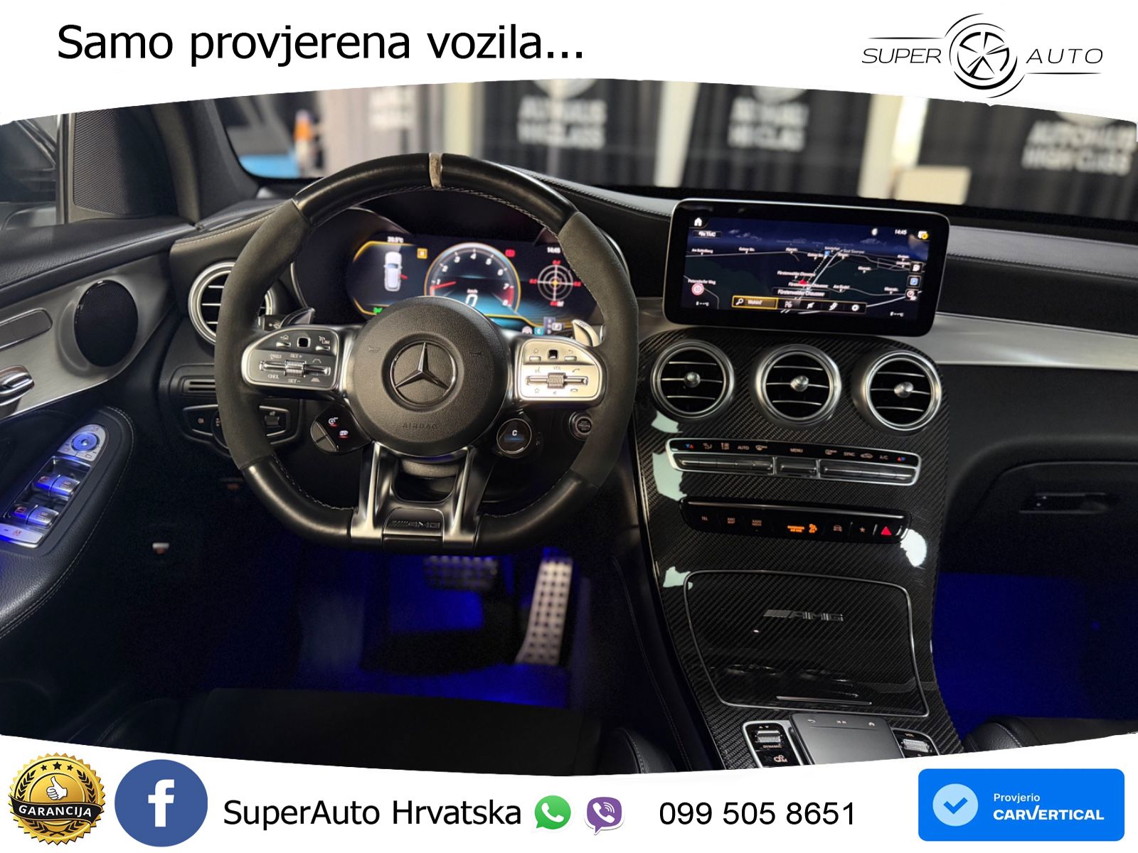 Mercedes AMG GLC 63 S V8 (510 KS) 4MATIC+ MCT LED+GR SJED+ACC