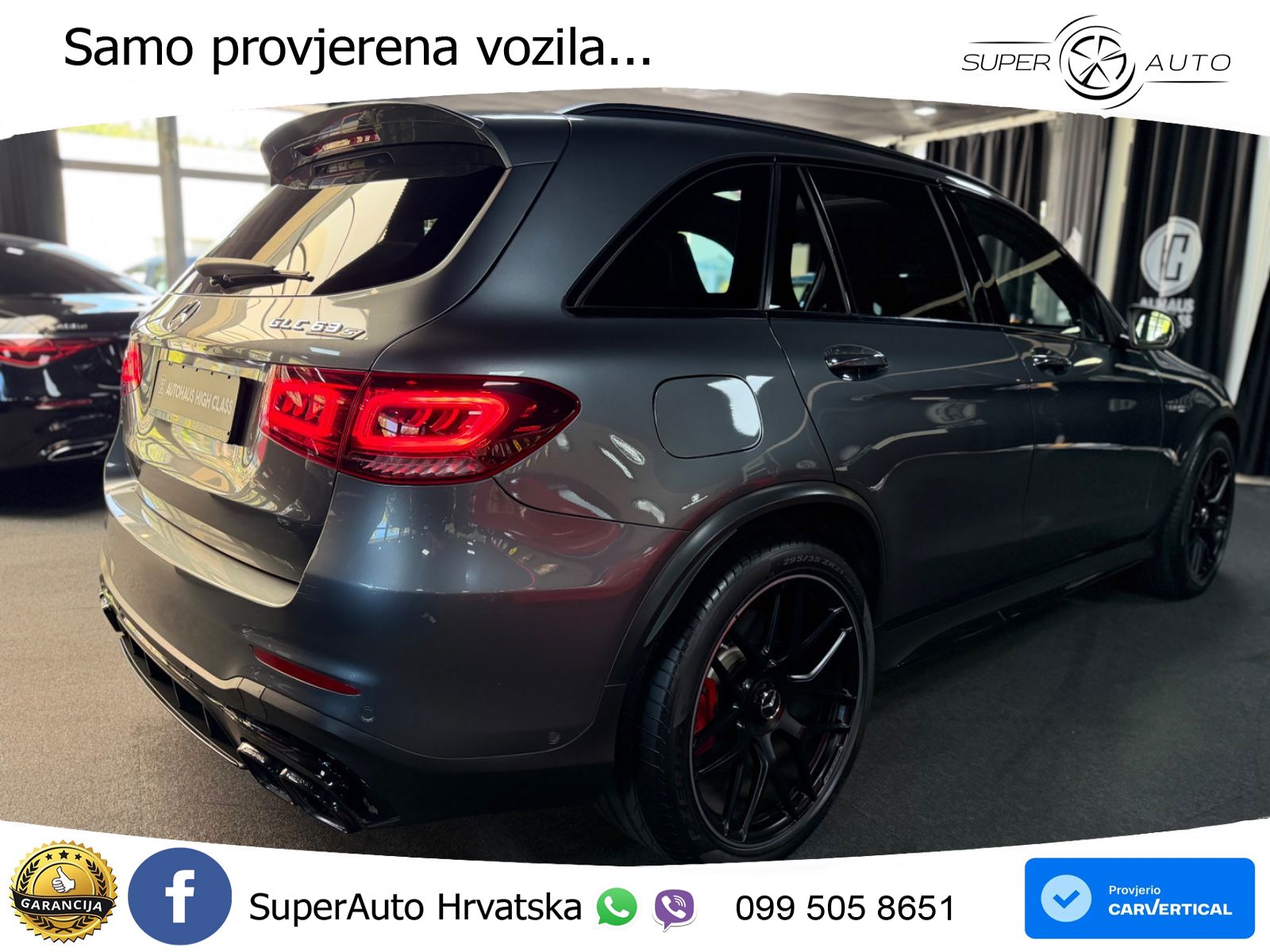 Mercedes AMG GLC 63 S V8 (510 KS) 4MATIC+ MCT LED+GR SJED+ACC