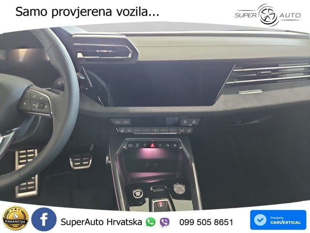 Audi A3 Limuzina 35 TFSI (150 KS) S tronic S line MATRIX+GR SJED+KAM