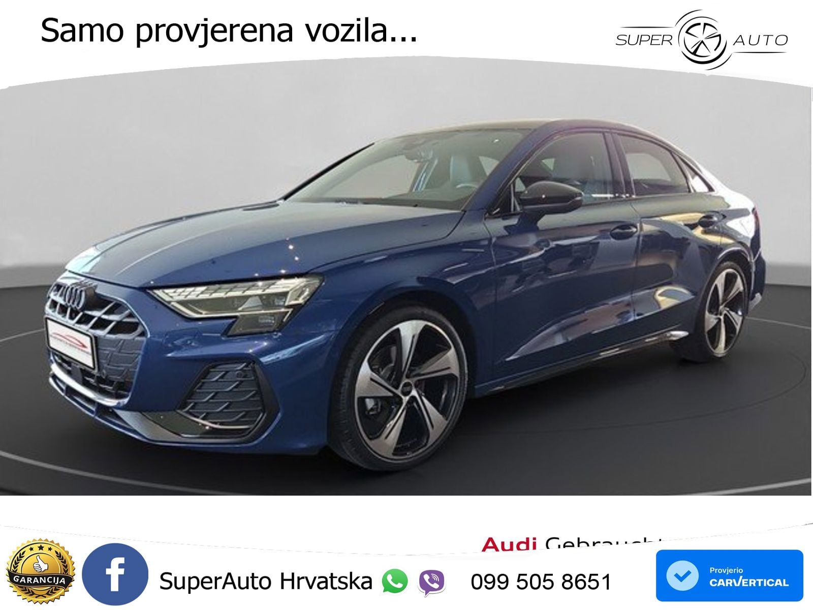 Audi A3 Limuzina 35 TFSI (150 KS) S tronic S line MATRIX+GR SJED+KAM