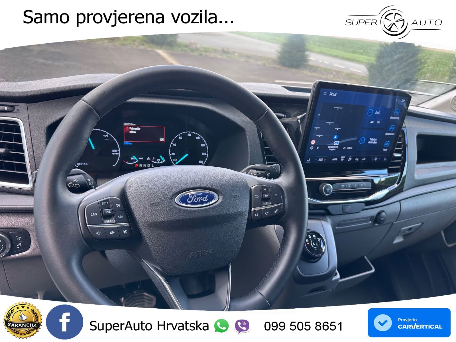 Ford Transit E 350 L3H2 230V / 68KWh 316Km WLTP 184 KS