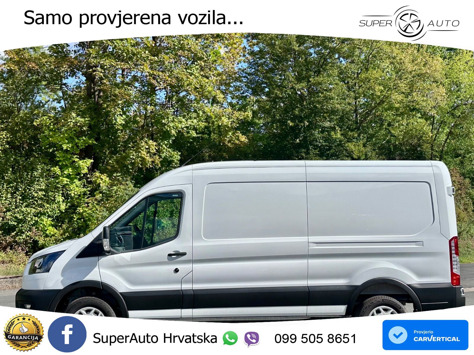 Ford Transit E 350 L3H2 230V / 68KWh 316Km WLTP 184 KS