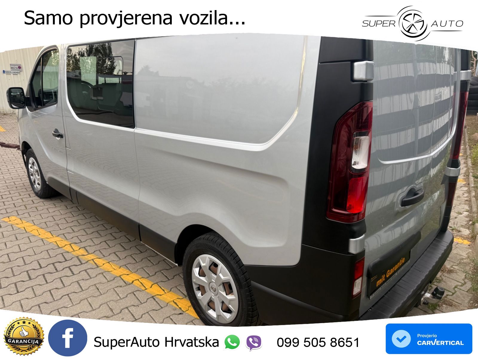 Renault Trafic Kasten L2H1 Doka 3,0t Komfort 6Sitzplätze 150 KS