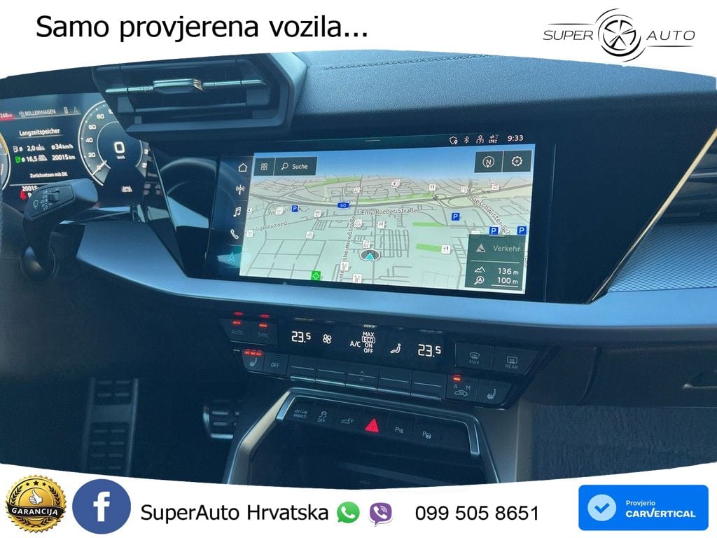 Audi A3 45 TFSIe (245 KS) S tronic S line MATRIX+GR SJED+KAM