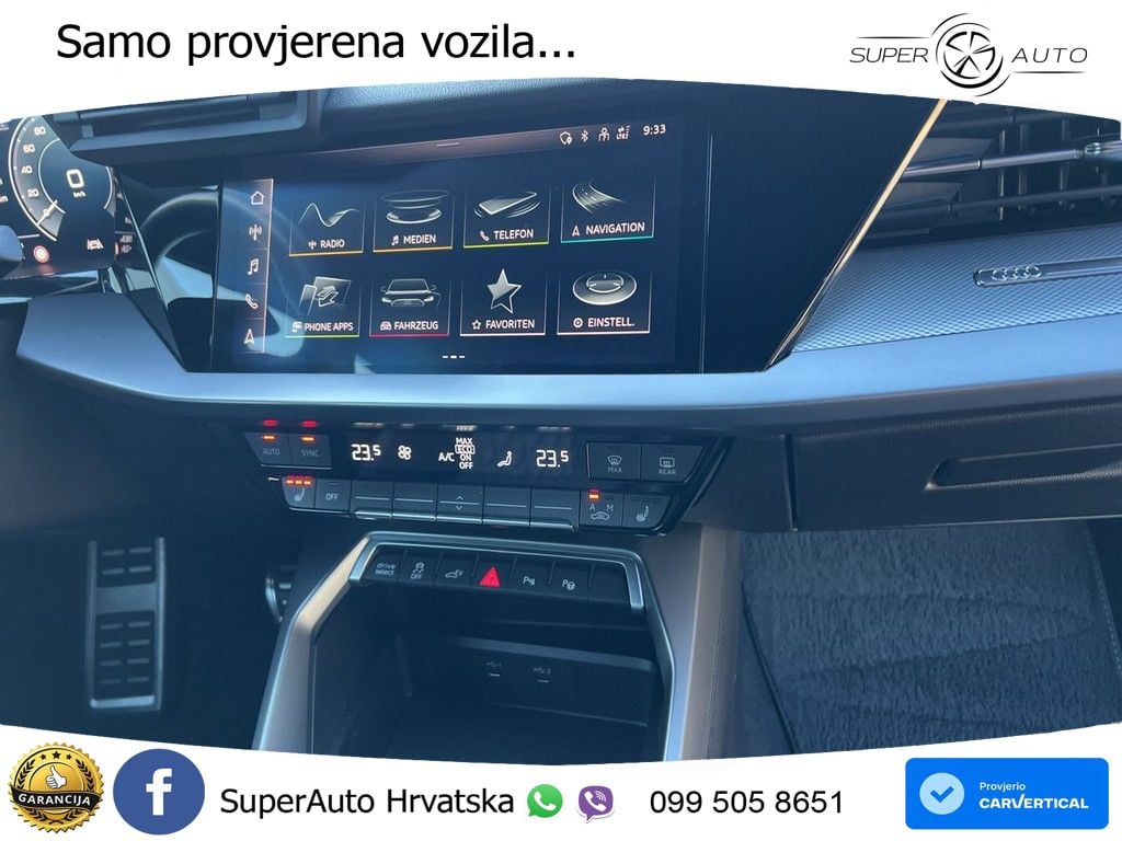 Audi A3 45 TFSIe (245 KS) S tronic S line MATRIX+GR SJED+KAM