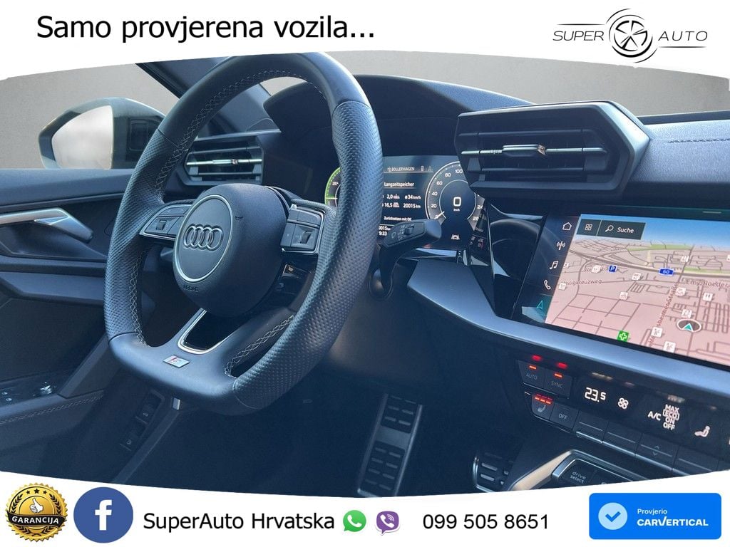Audi A3 45 TFSIe (245 KS) S tronic S line MATRIX+GR SJED+KAM