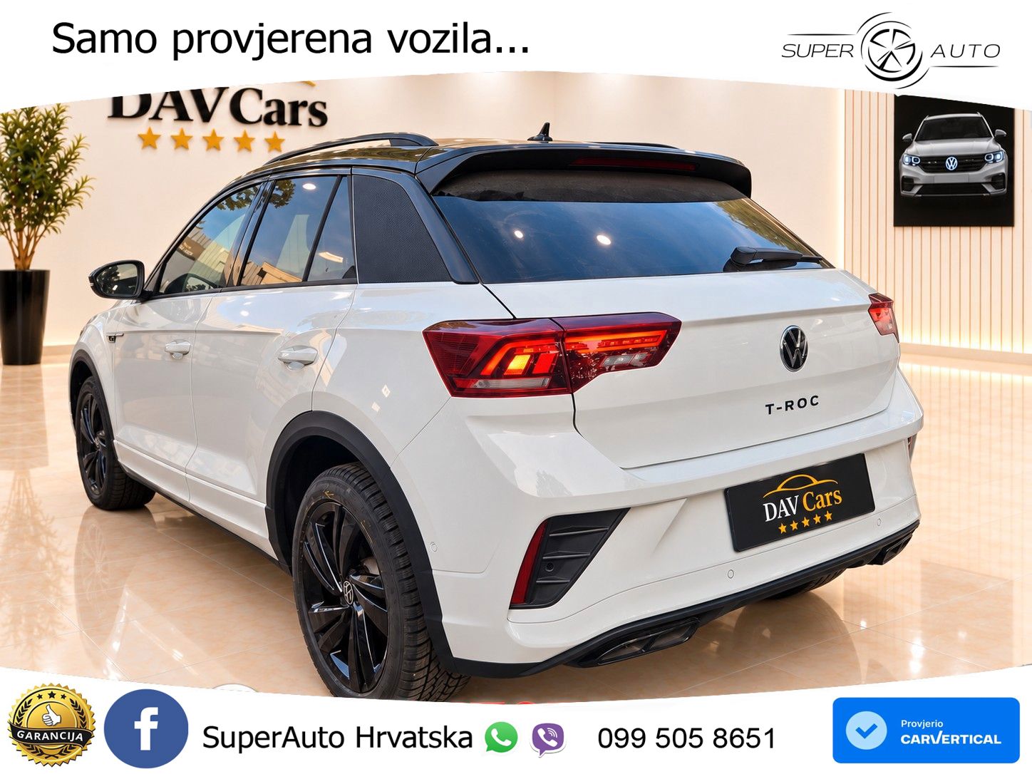 Volkswagen T-Roc 2.0 TDI (150 KS) DSG R-Line LED+GR SJED+ACC
