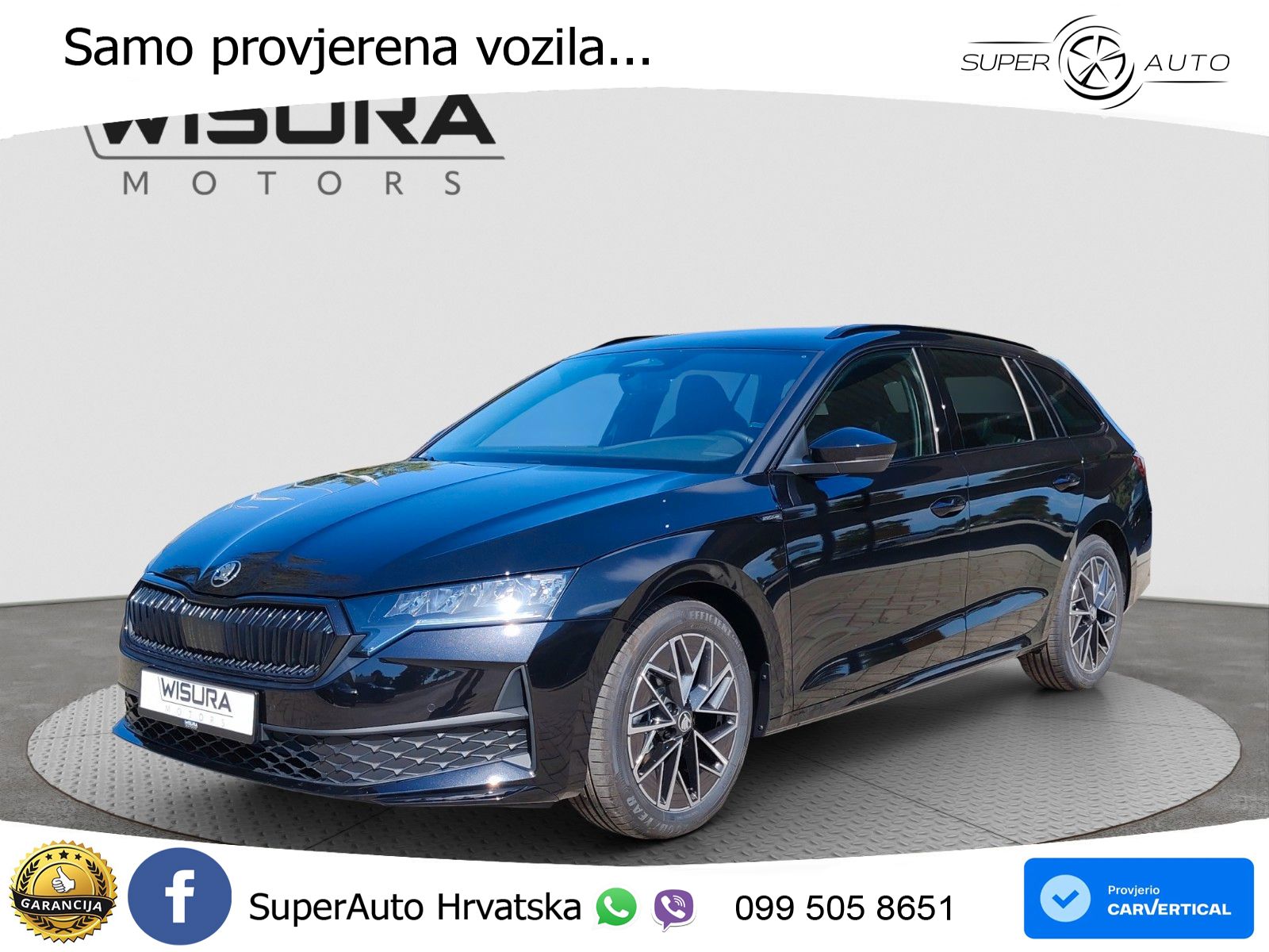 Škoda Octavia Combi 2.0 TDI (150 KS) DSG SportLine LED+GR SJED+ACC