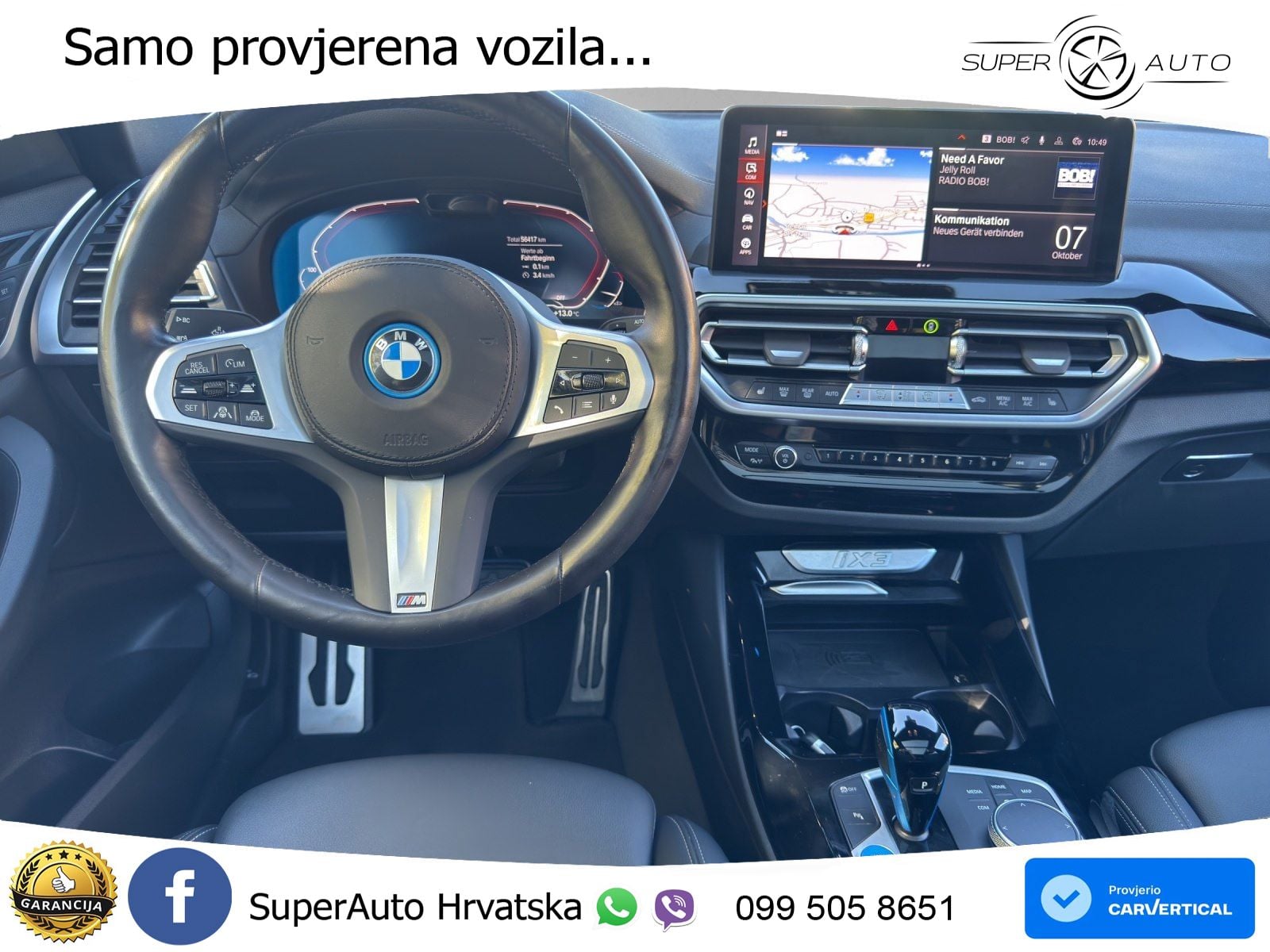 BMW iX3 80 kWh (286 KS) LED+GR SJED+ACC
