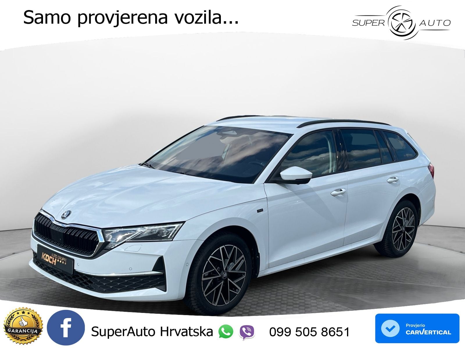 Škoda Octavia Combi 2.0 TDI (150 KS) DSG LED+GR SJED+ACC