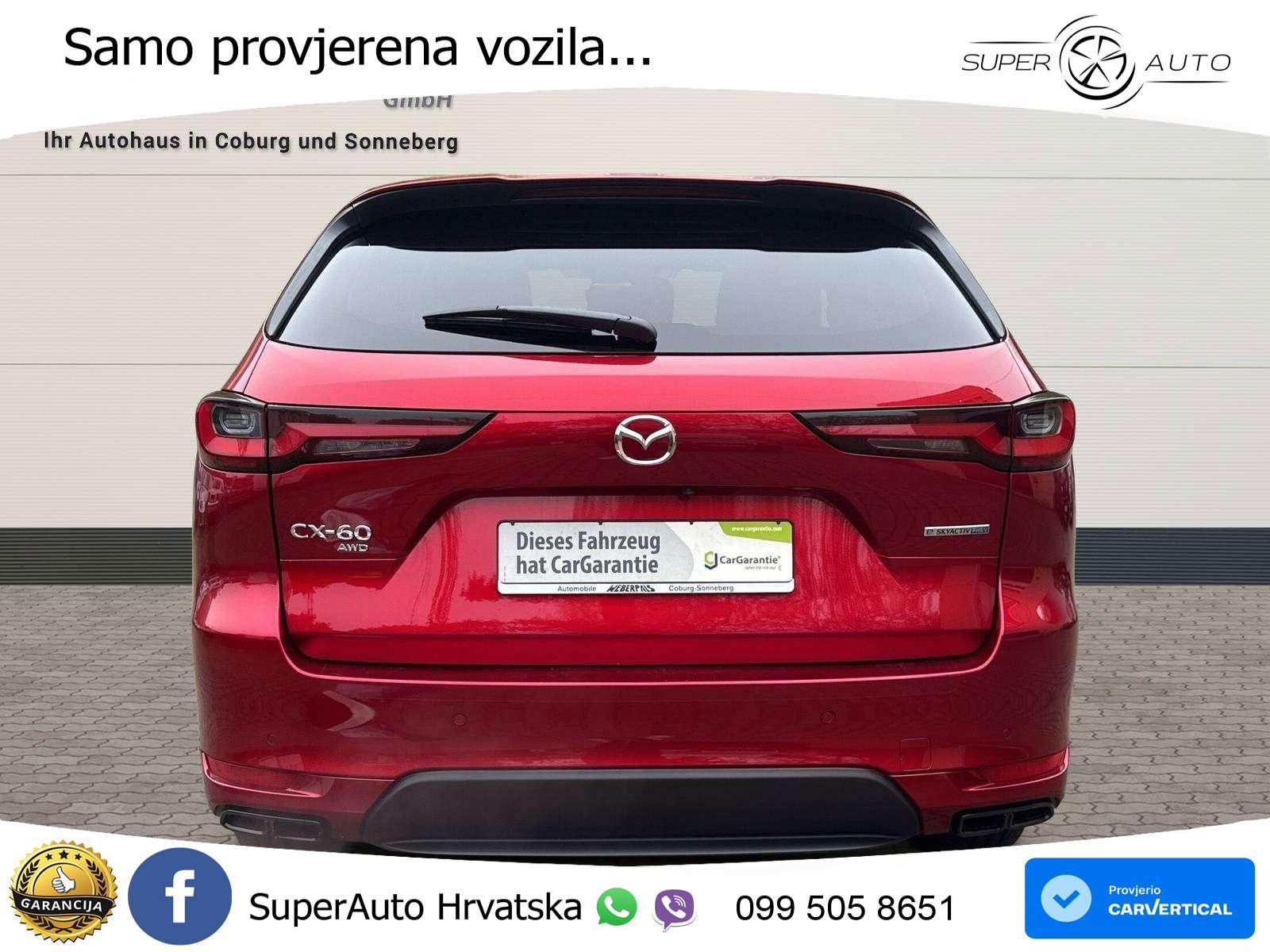 Mazda CX-60 2.5 e-Skyactiv (328 KS) AWD Automatic LED+GR SJED+ACC
