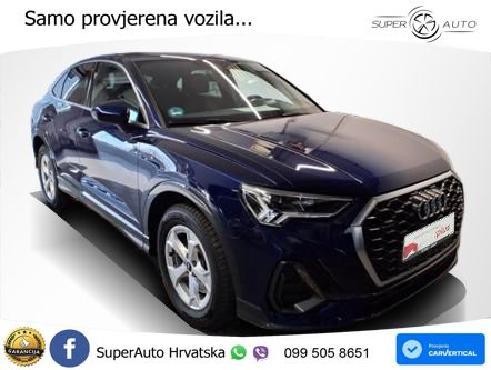 Audi Q3 Sportback 40 TDI (200 KS) quattro S tronic LED+GR SJED+ACC