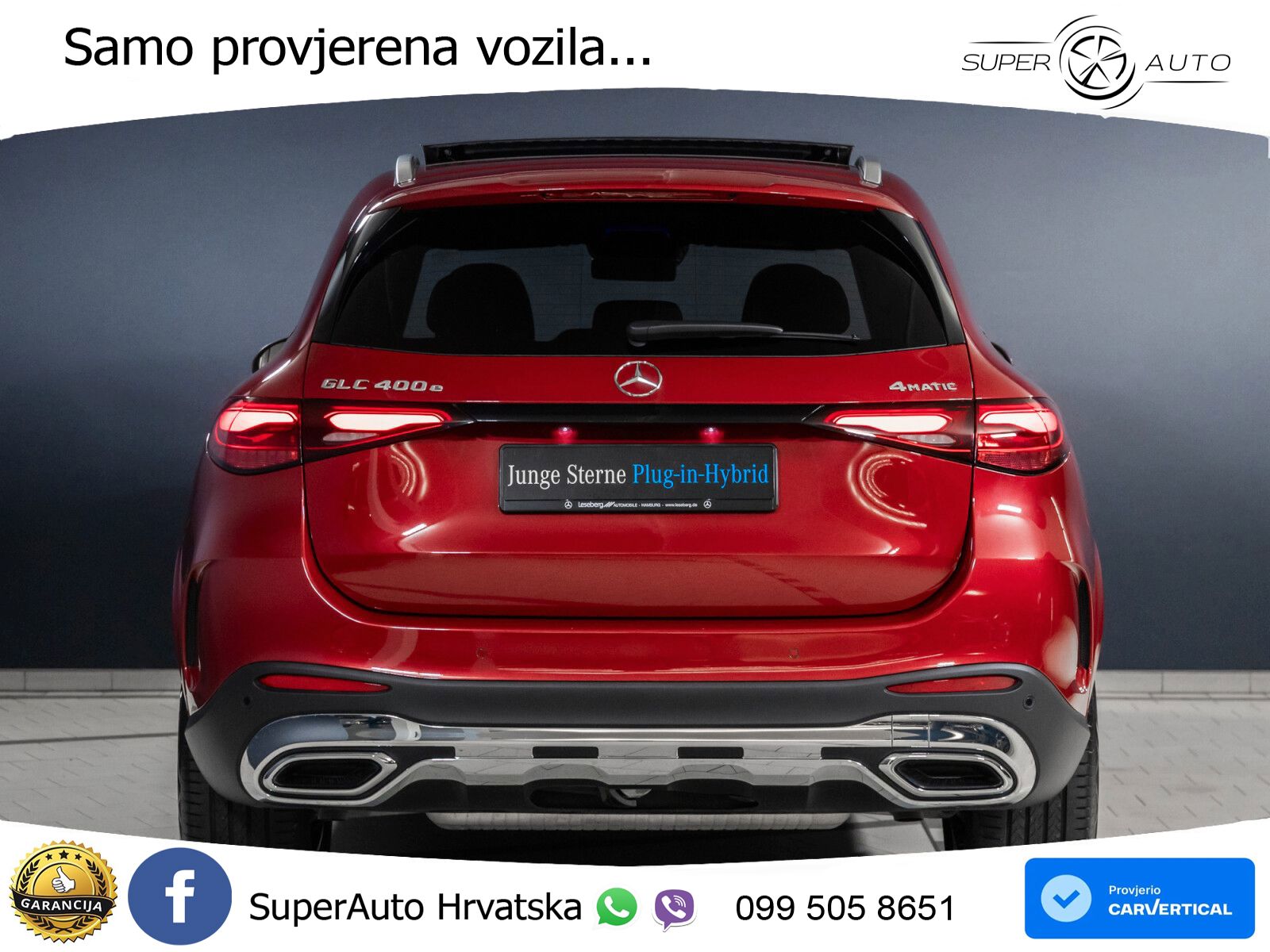 Mercedes GLC 400e (381 KS) 4MATIC 9G-TRONIC AMG ACC+GR SJED+360+PANO