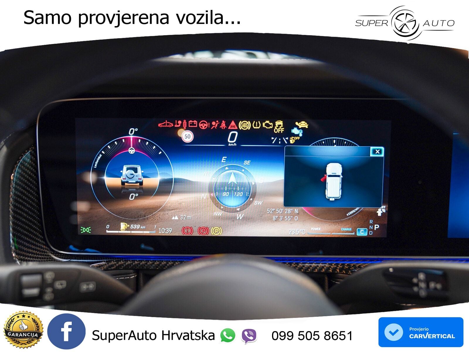 Mercedes G 500 Long (449 KS) 4MATIC 9G-TRONIC Superior LED+GR SJED+ACC