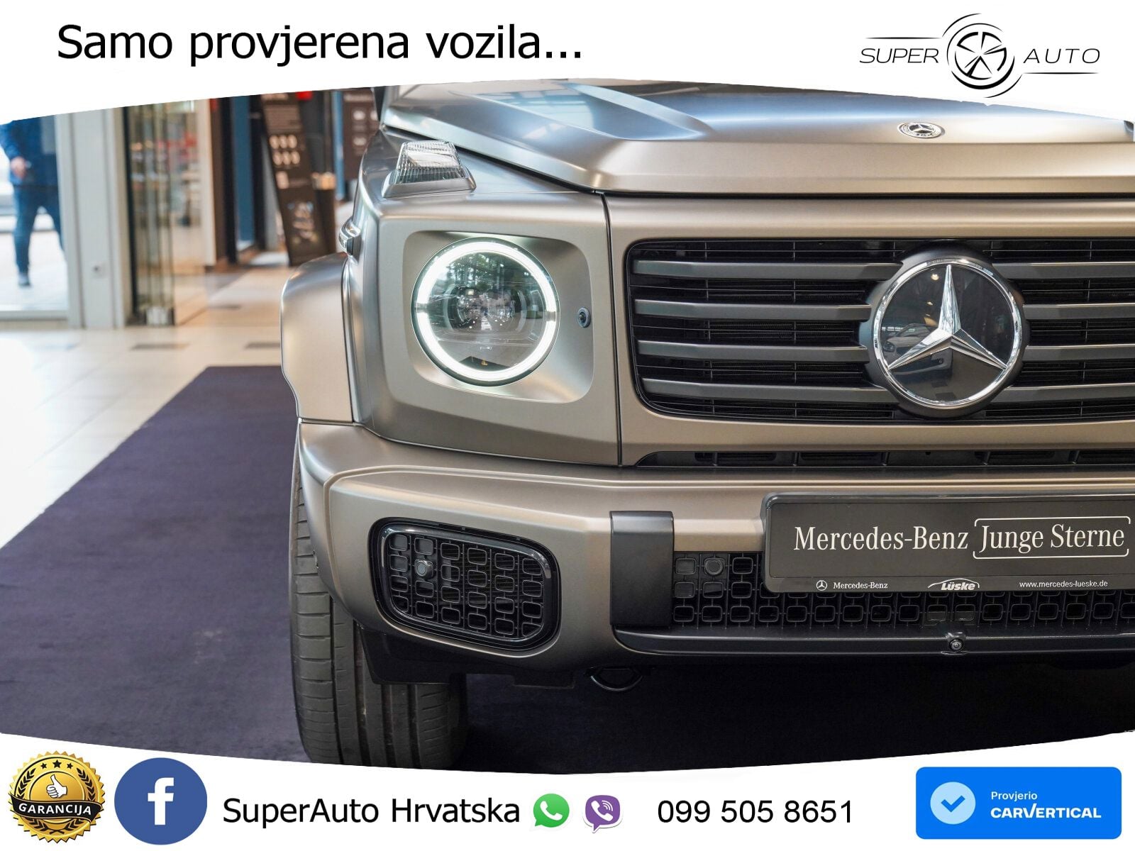Mercedes G 500 Long (449 KS) 4MATIC 9G-TRONIC Superior LED+GR SJED+ACC