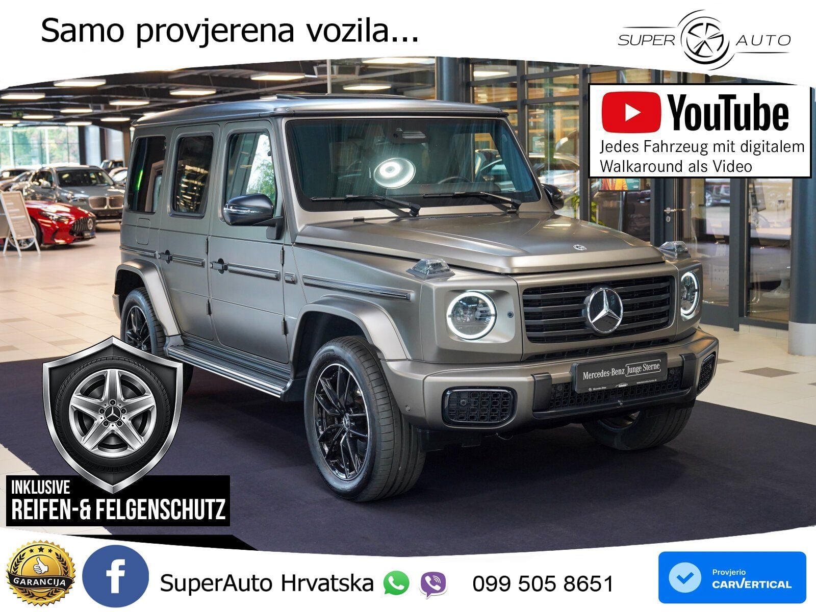 Mercedes G 500 Long (449 KS) 4MATIC 9G-TRONIC Superior LED+GR SJED+ACC