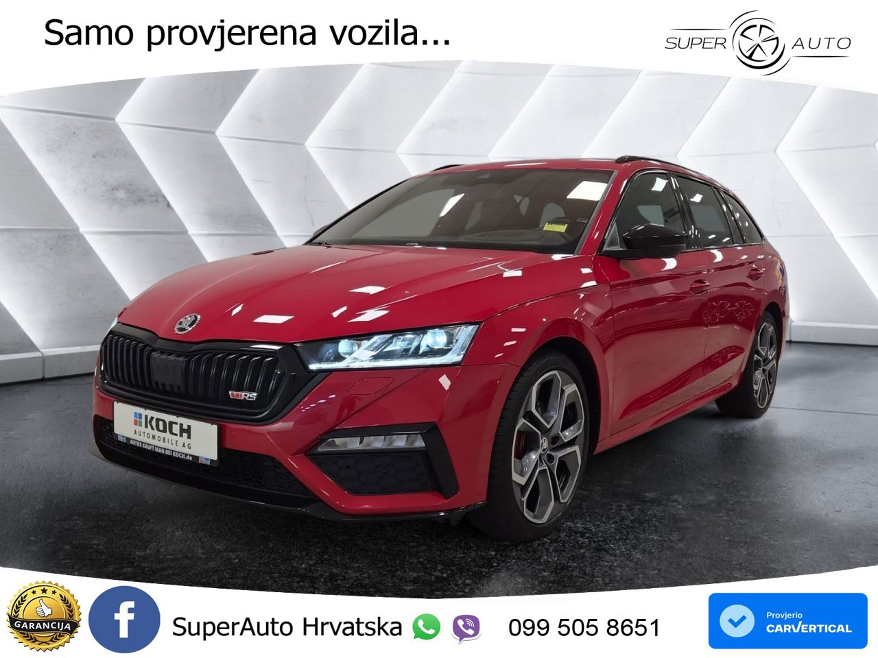 Škoda Octavia Combi RS 2.0 TDI (200 KS) 4x4 DSG MATRIX+GR SJED+KAM
