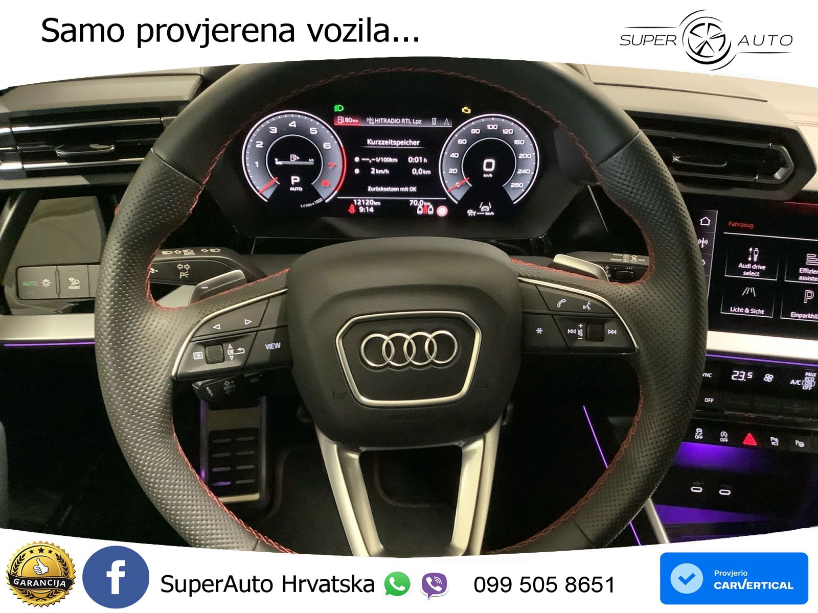 Audi A3 Sportback 40 TFSI (204 KS) quattro S tronic S line LED+GR SJED+ACC