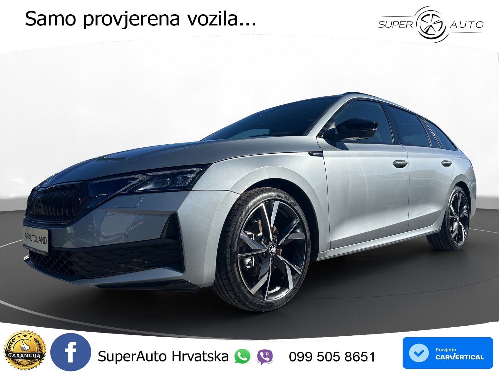 Škoda Octavia Combi 2.0 TSI (204 KS) 4x4 DSG SportLine LED+GR SJED+ACC