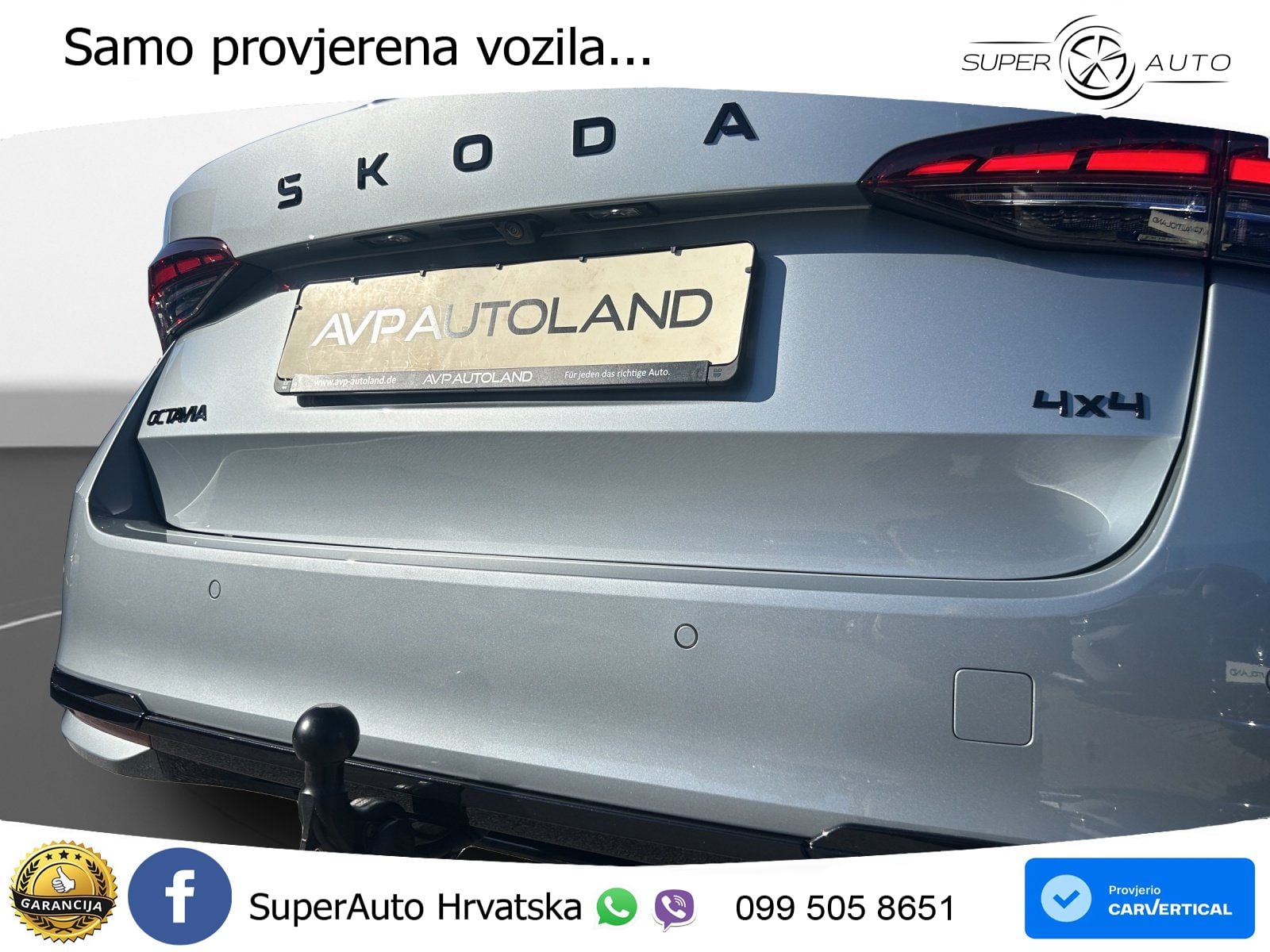 Škoda Octavia Combi 2.0 TSI (204 KS) 4x4 DSG SportLine LED+GR SJED+ACC