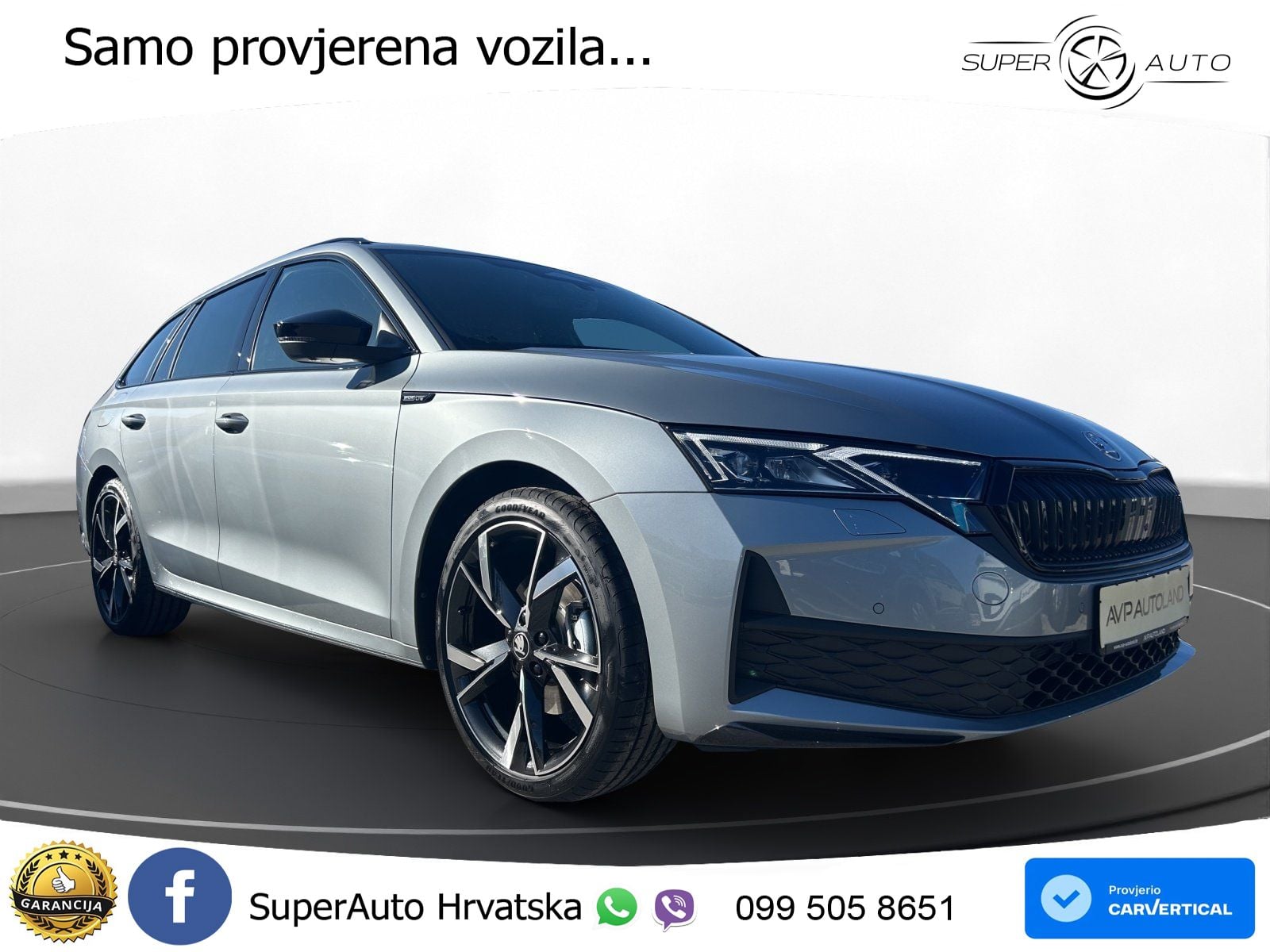 Škoda Octavia Combi 2.0 TSI (204 KS) 4x4 DSG SportLine LED+GR SJED+ACC