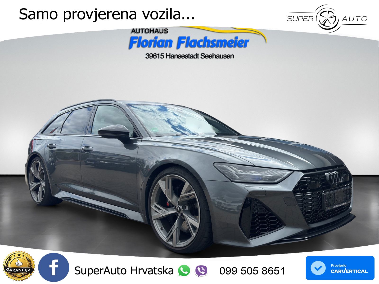 Audi RS6 Avant 4.0 TFSI V8 (600 KS) quattro Tiptronic LED+GR SJED+ACC