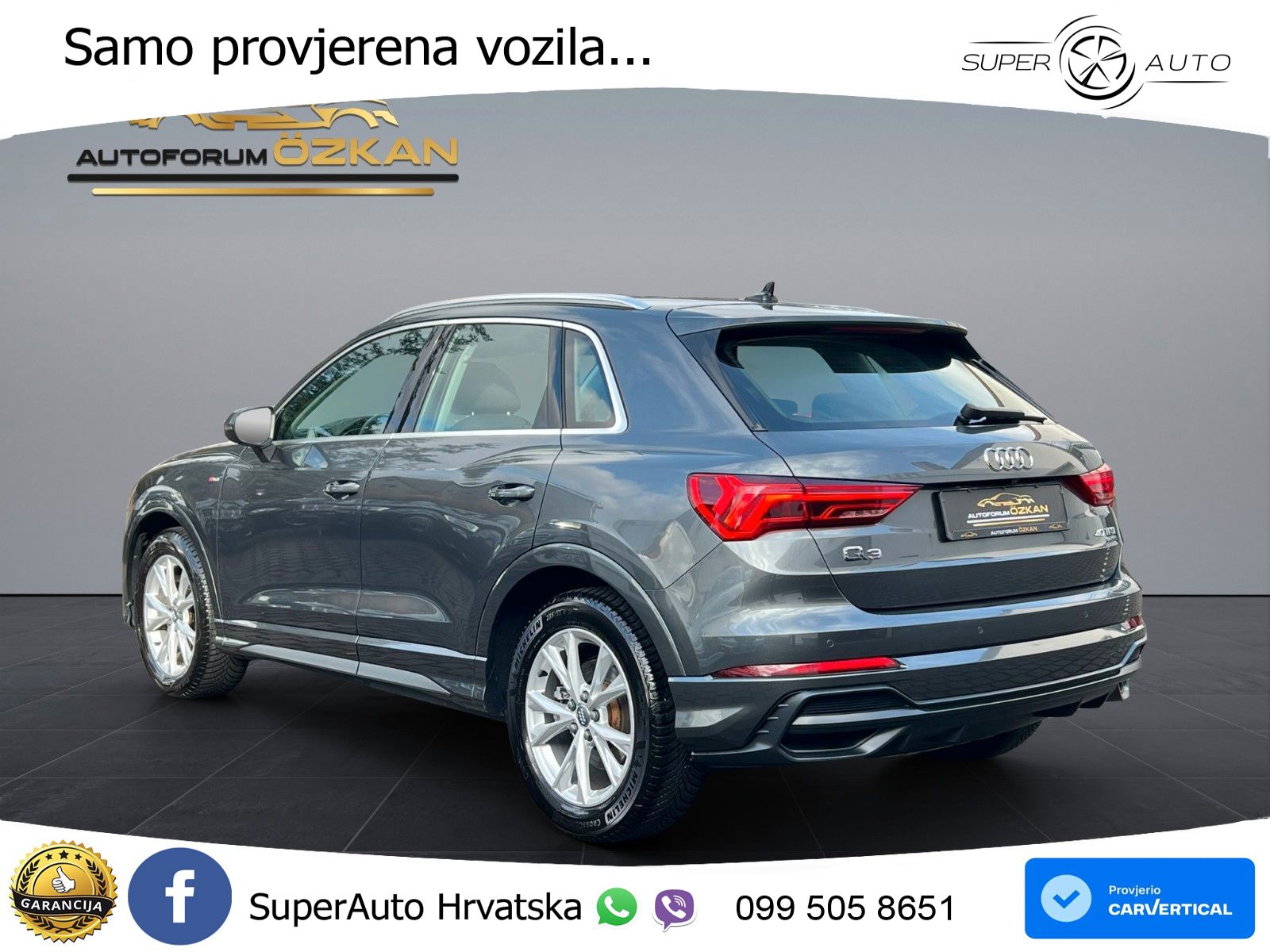 Audi Q3 40 TFSI (190 KS) quattro S tronic S line MATRIX+GR SJED+KAM