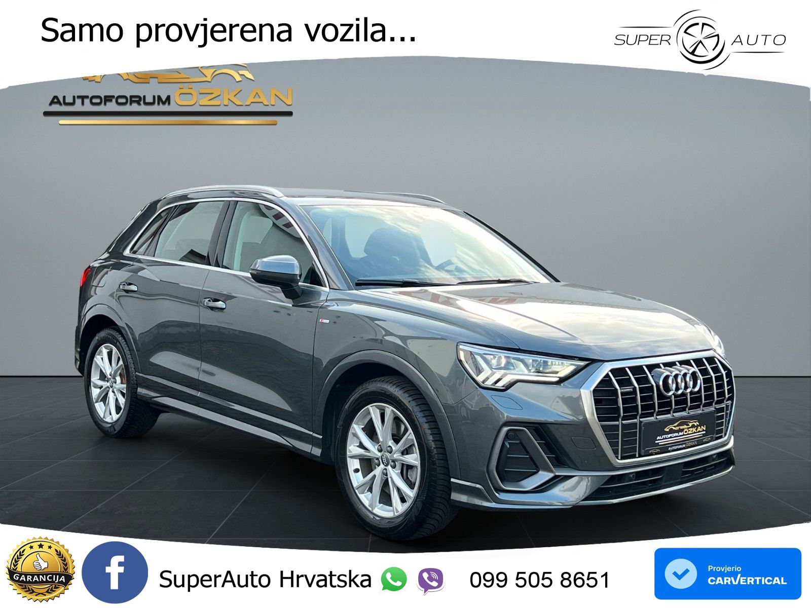 Audi Q3 40 TFSI (190 KS) quattro S tronic S line MATRIX+GR SJED+KAM