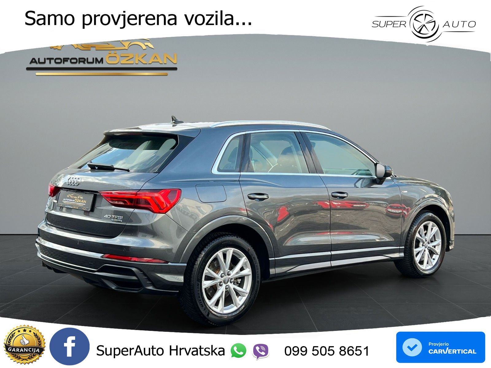 Audi Q3 40 TFSI (190 KS) quattro S tronic S line MATRIX+GR SJED+KAM