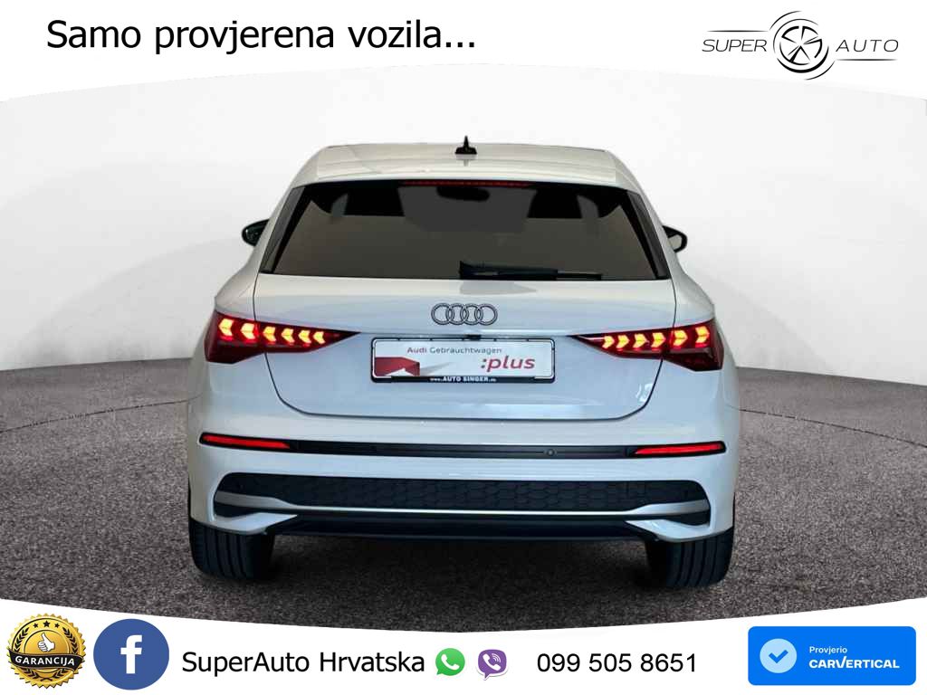 Audi A3 Sportback 30 TFSI (116 KS) Mild Hybrid S tronic LED+GR SJED+ACC