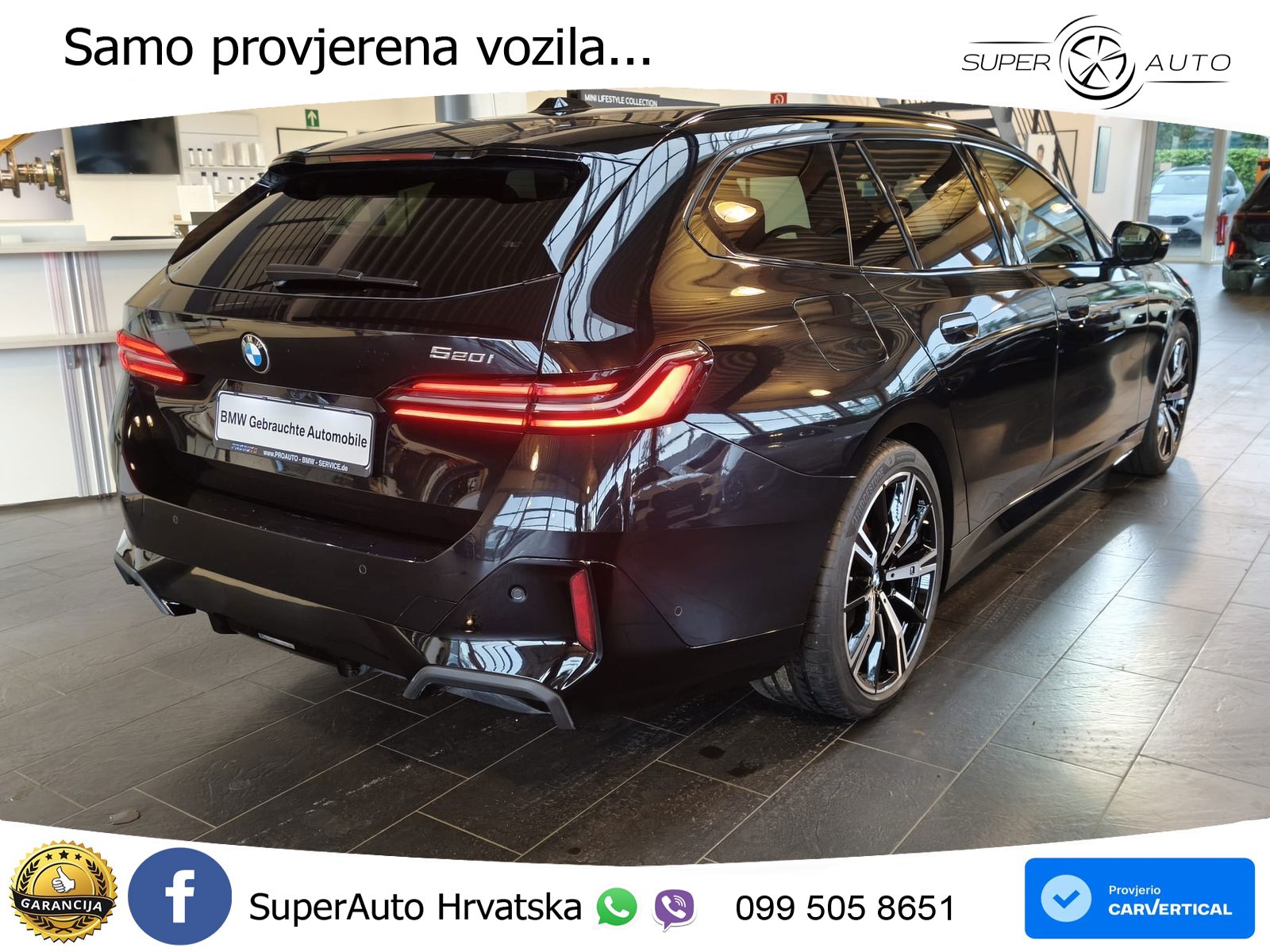 BMW 520i Touring (208 KS) Steptronic M Sport LED+GR SJED+ACC