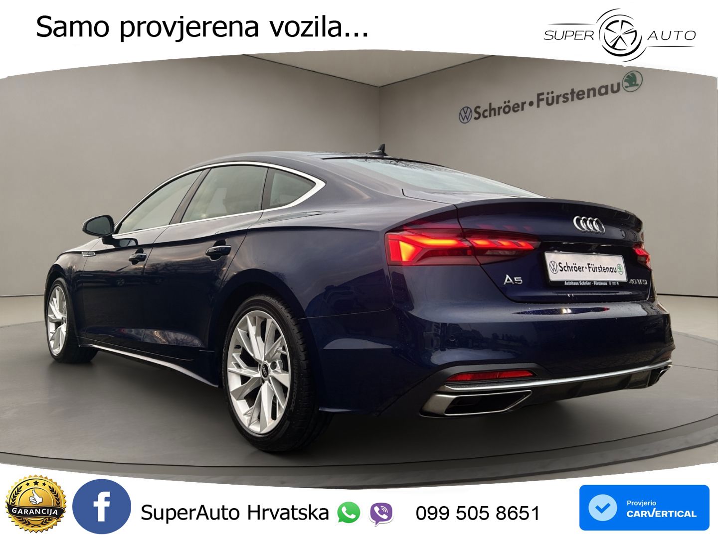 Audi A5 Sportback  40 TFSI (204 KS) S tronic LED+GR SJED+ACC