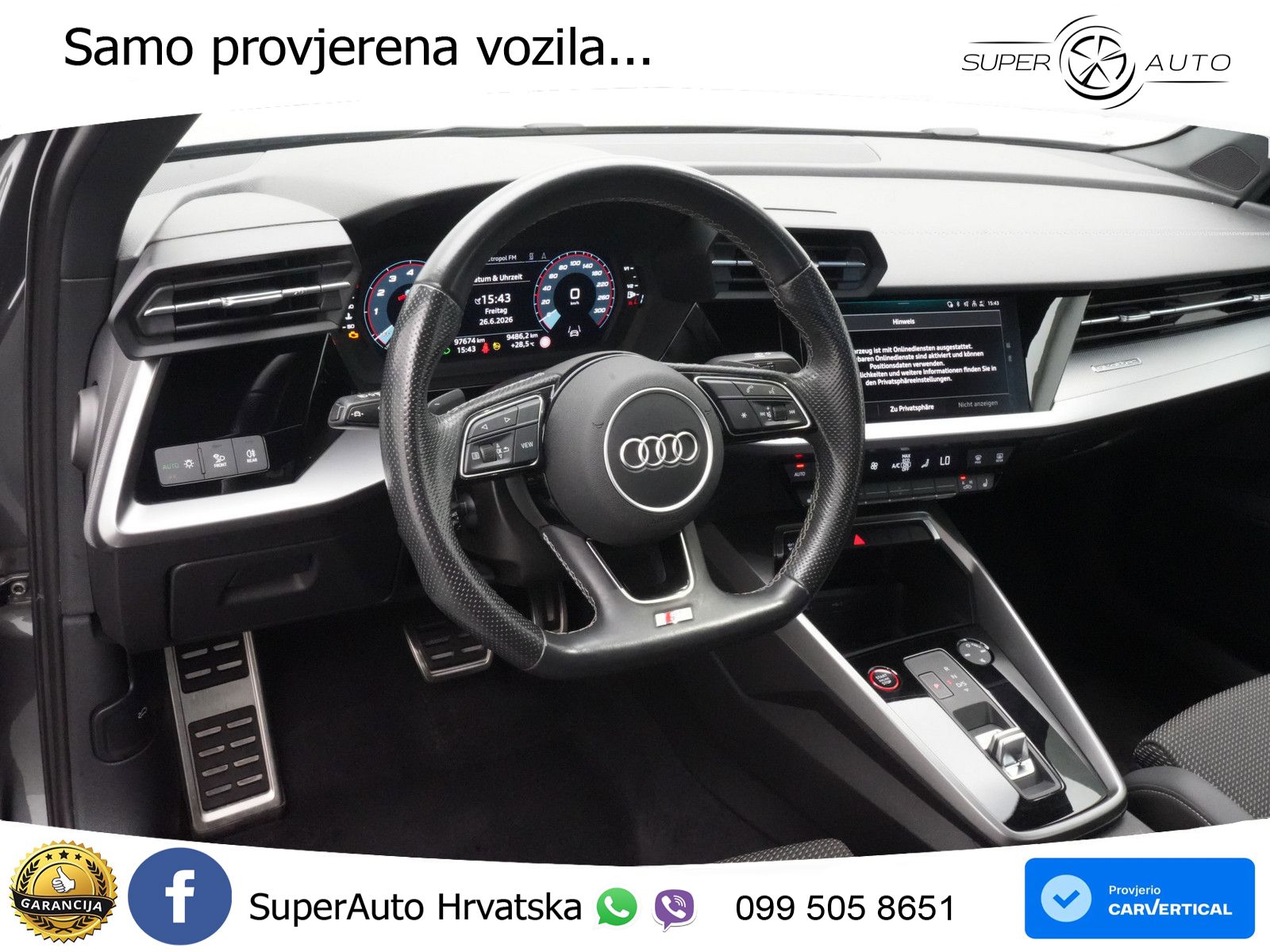 Audi S3 Limuzina 2.0 TFSI (310 KS) quattro S tronic LED+GR SJED+ACC